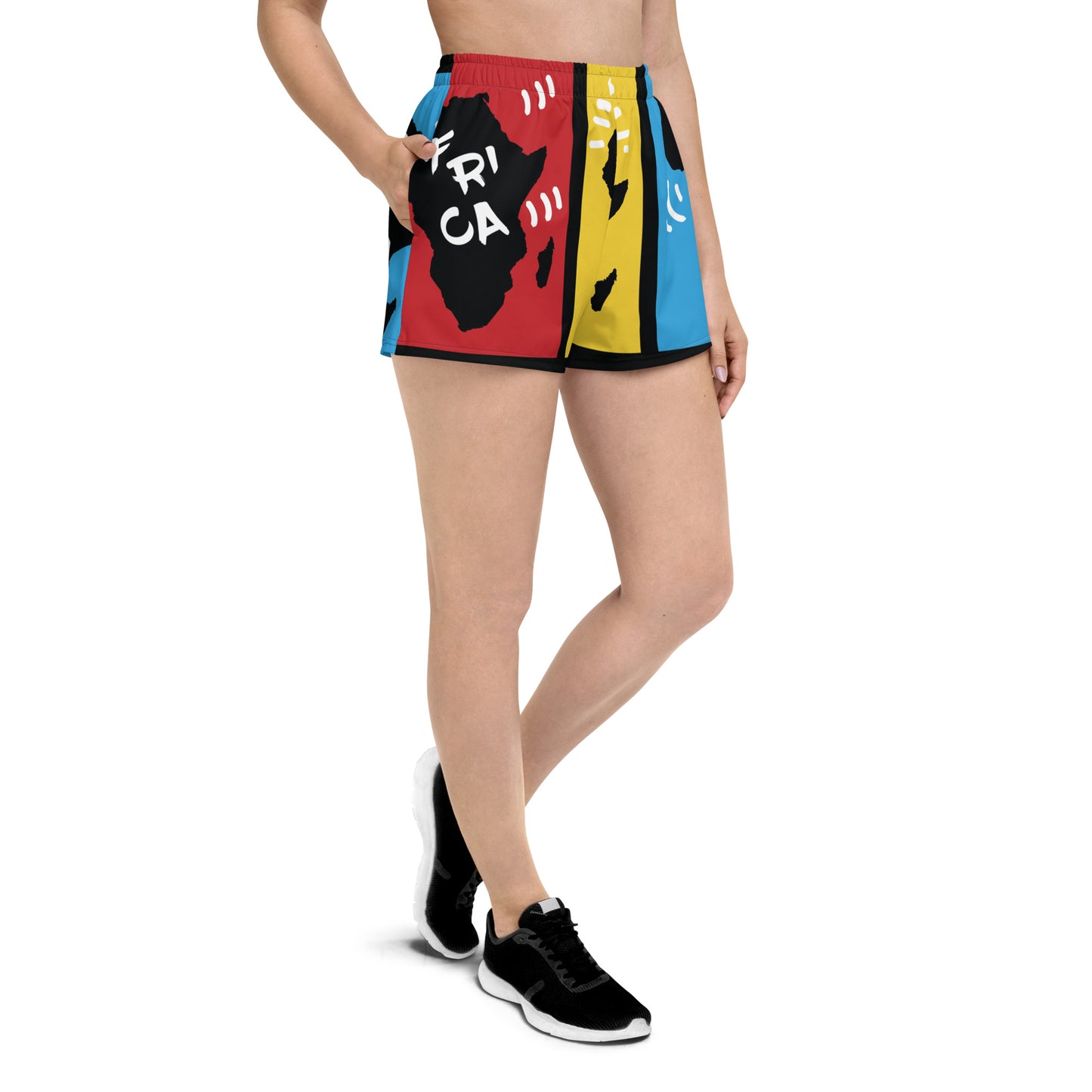 AFRICA PRIMARY All-Over Print Unisex Athletic Shorts