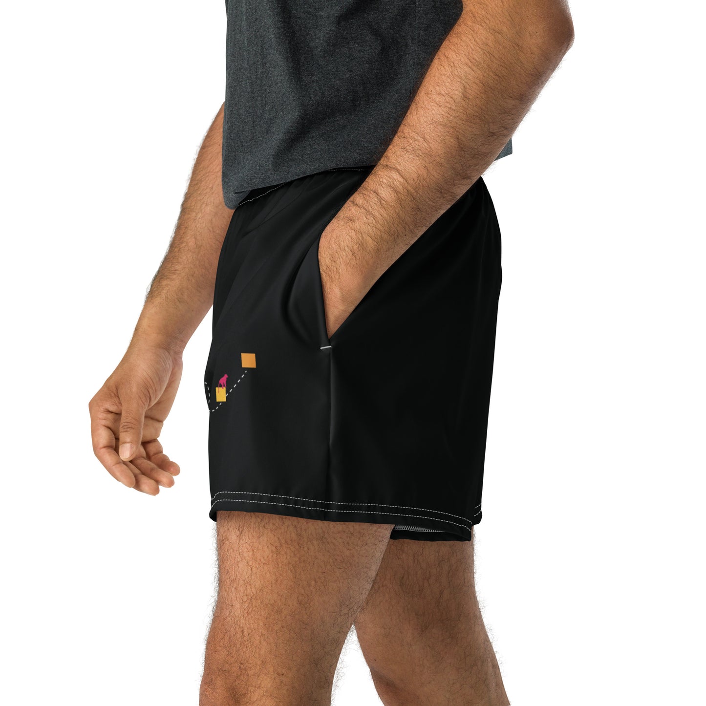 NEVER GIVE UP All-Over Print Unisex Athletic Shorts