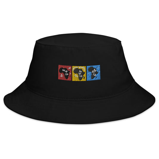 AFRICA PRIMARY Bucket Hat (Black)