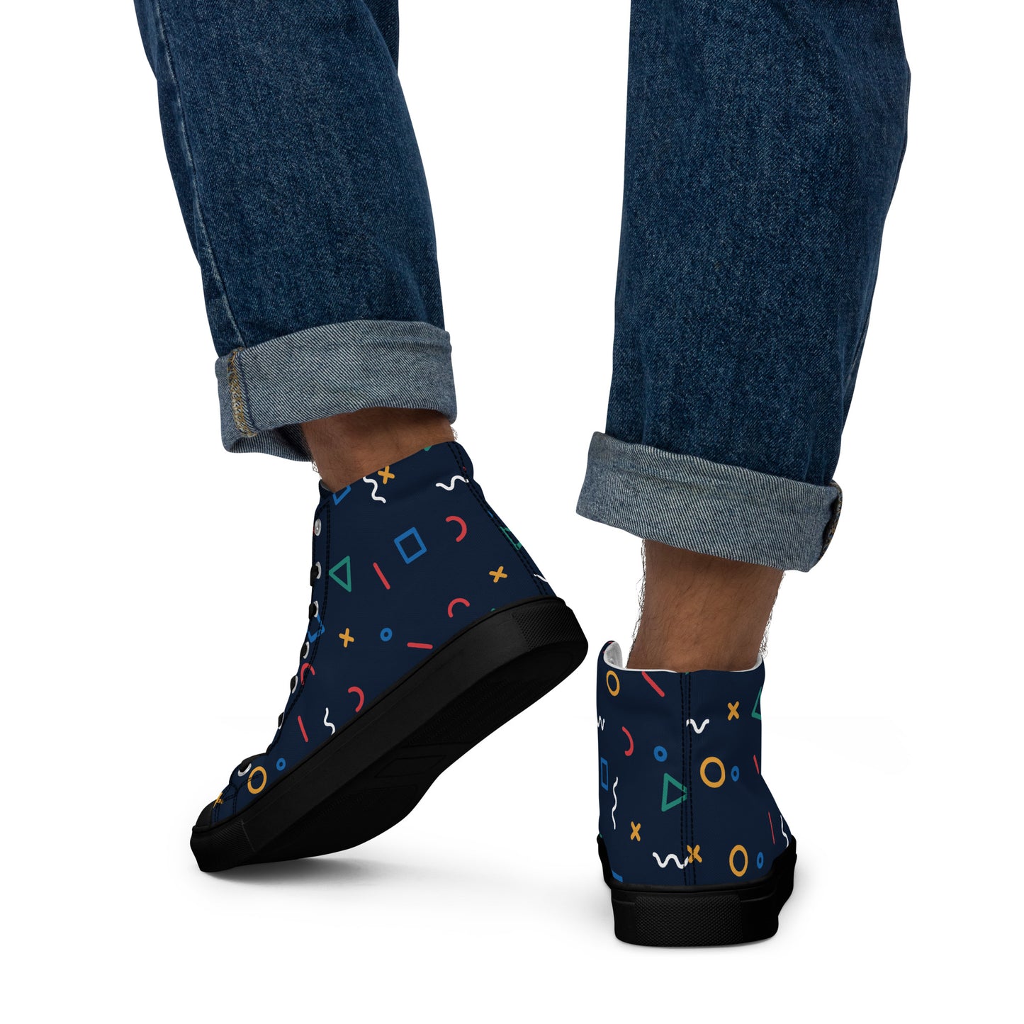 COSMIC Men’s High Top Canvas Shoes