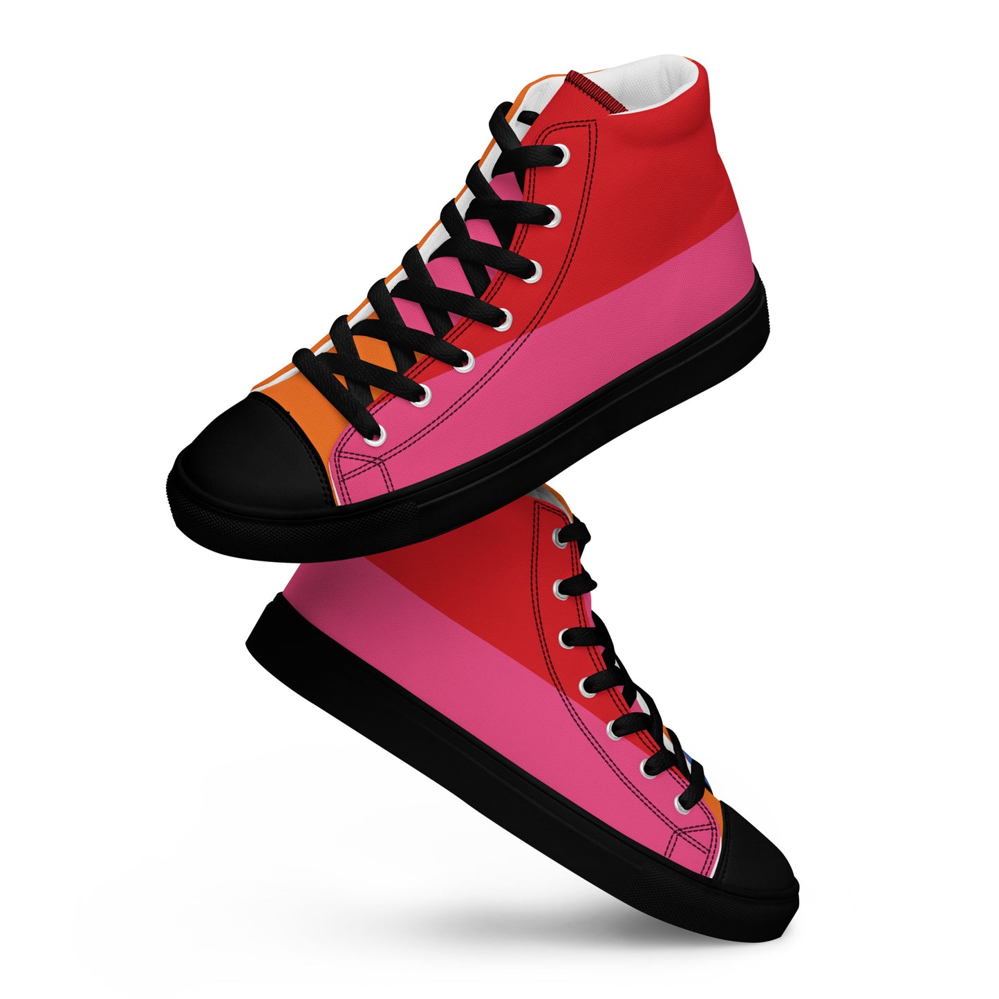 COLORFUL Men’s High Top Canvas Shoes (80's Flow)