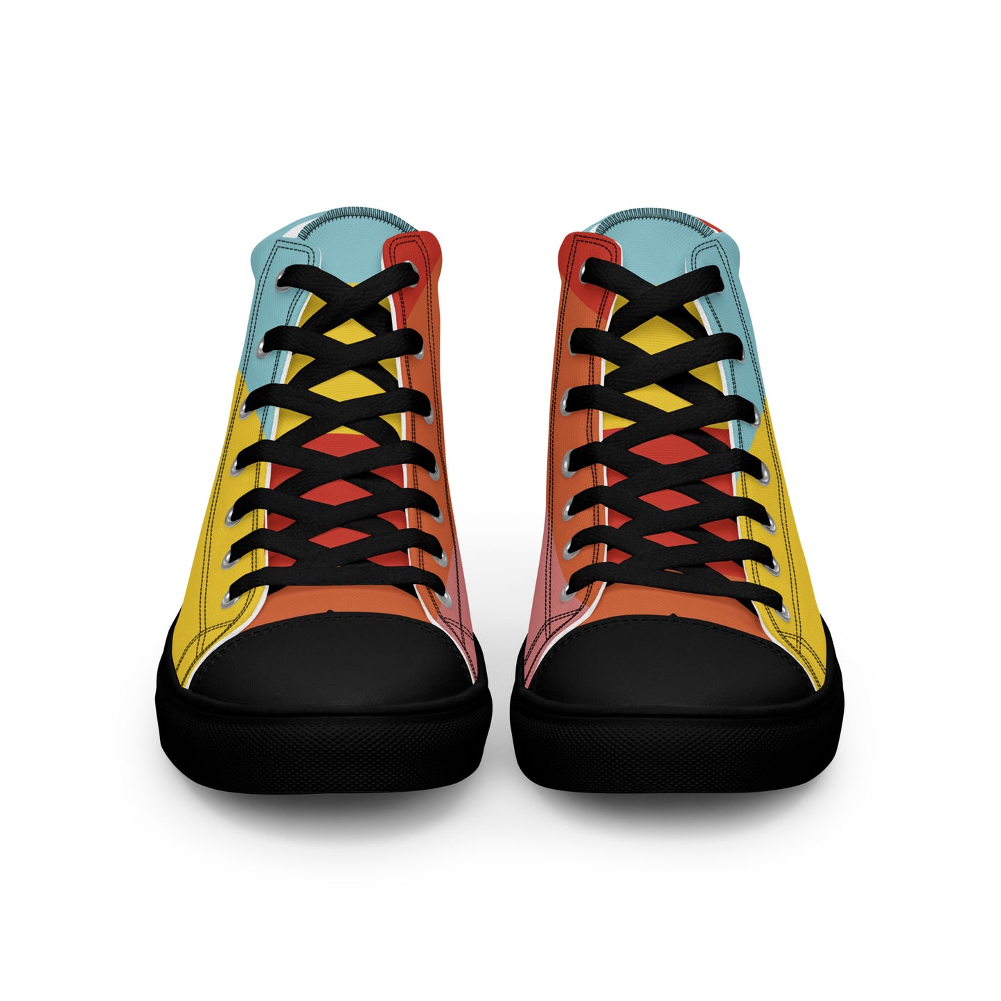 COLORFUL Men’s High Top Canvas Shoes