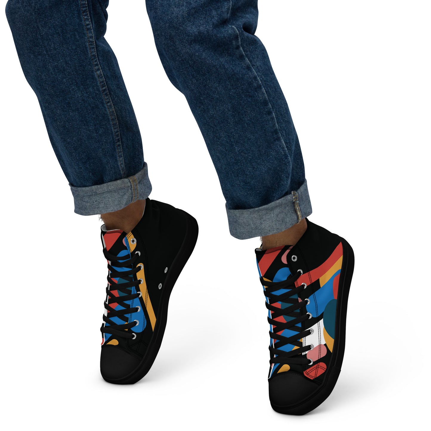 LIGHT STREAK Men’s High Top Canvas Shoes