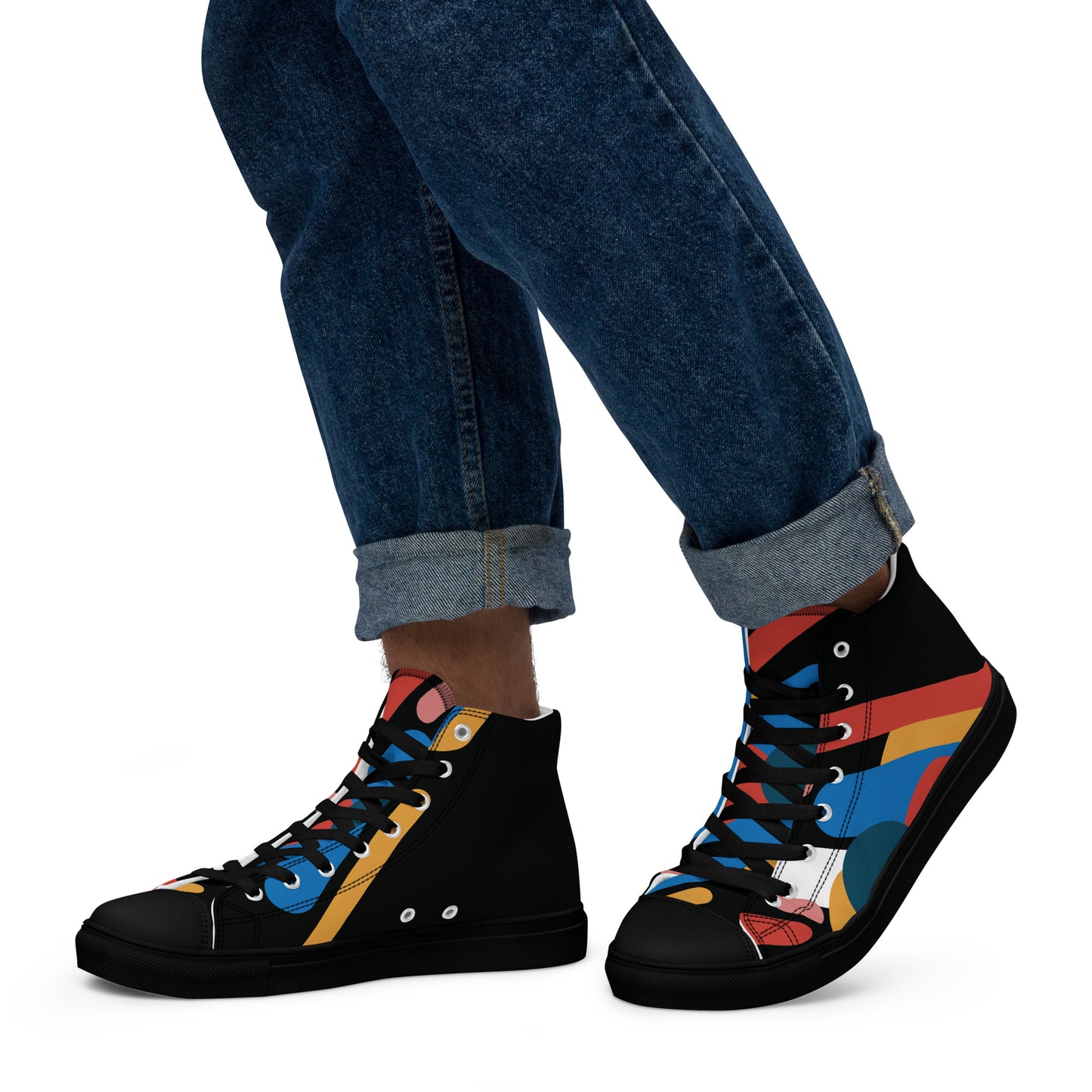 LIGHT STREAK Men’s High Top Canvas Shoes