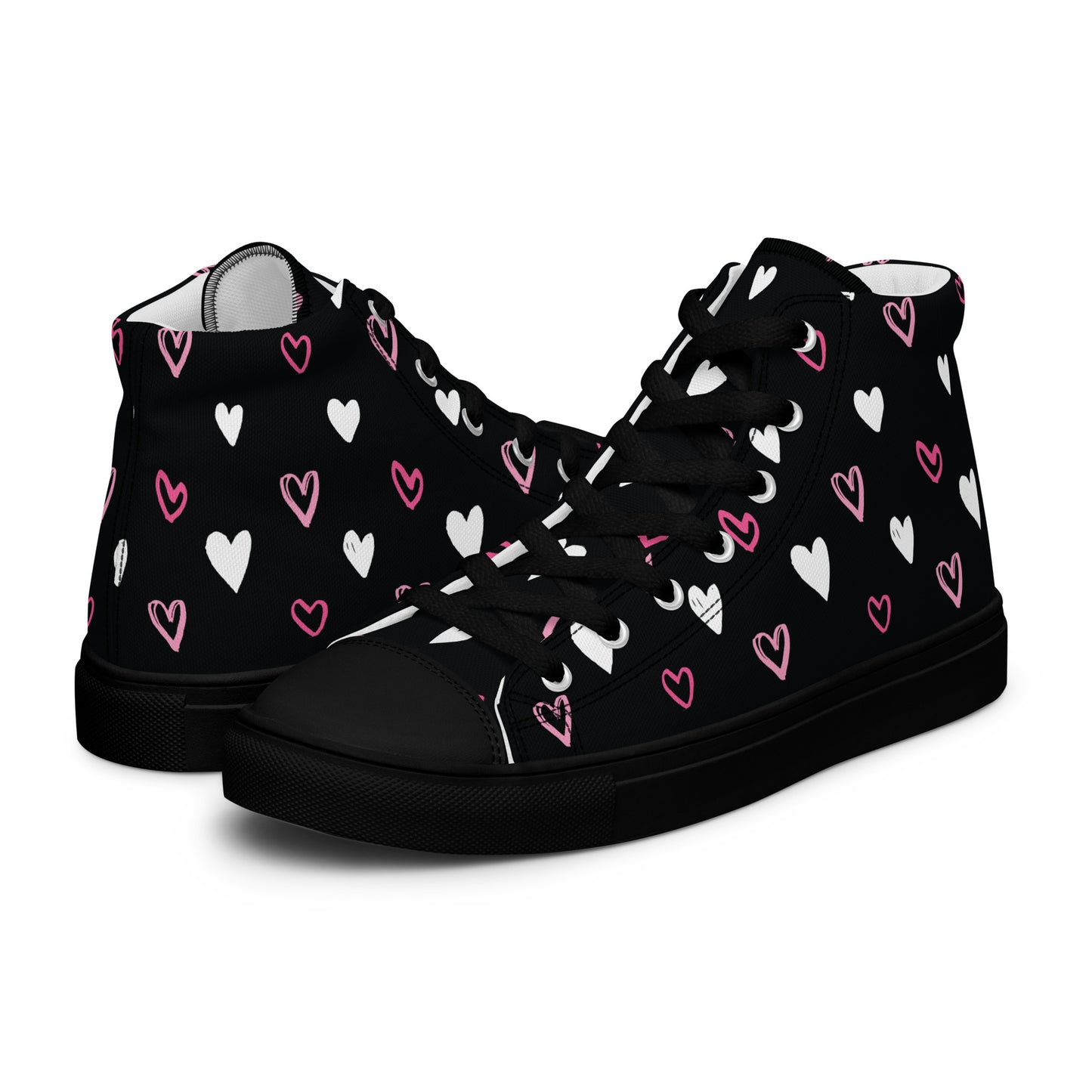 BE MY VALENTINE Men’s High Top Canvas Shoes