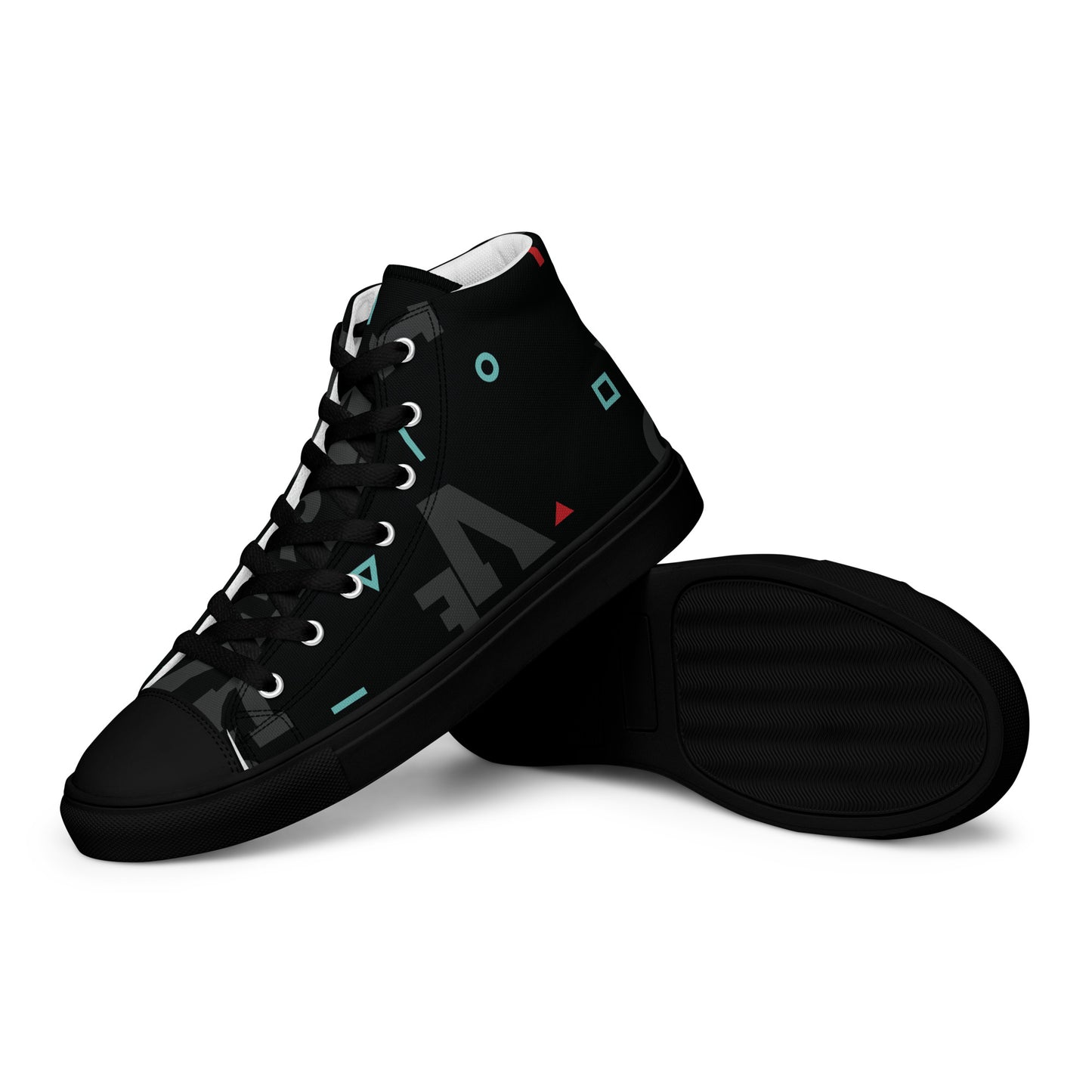 AFRICA IS THE FUTURE Men’s High Top Canvas Shoes