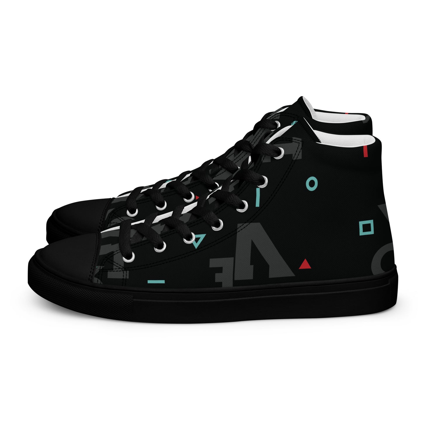 AFRICA IS THE FUTURE Men’s High Top Canvas Shoes