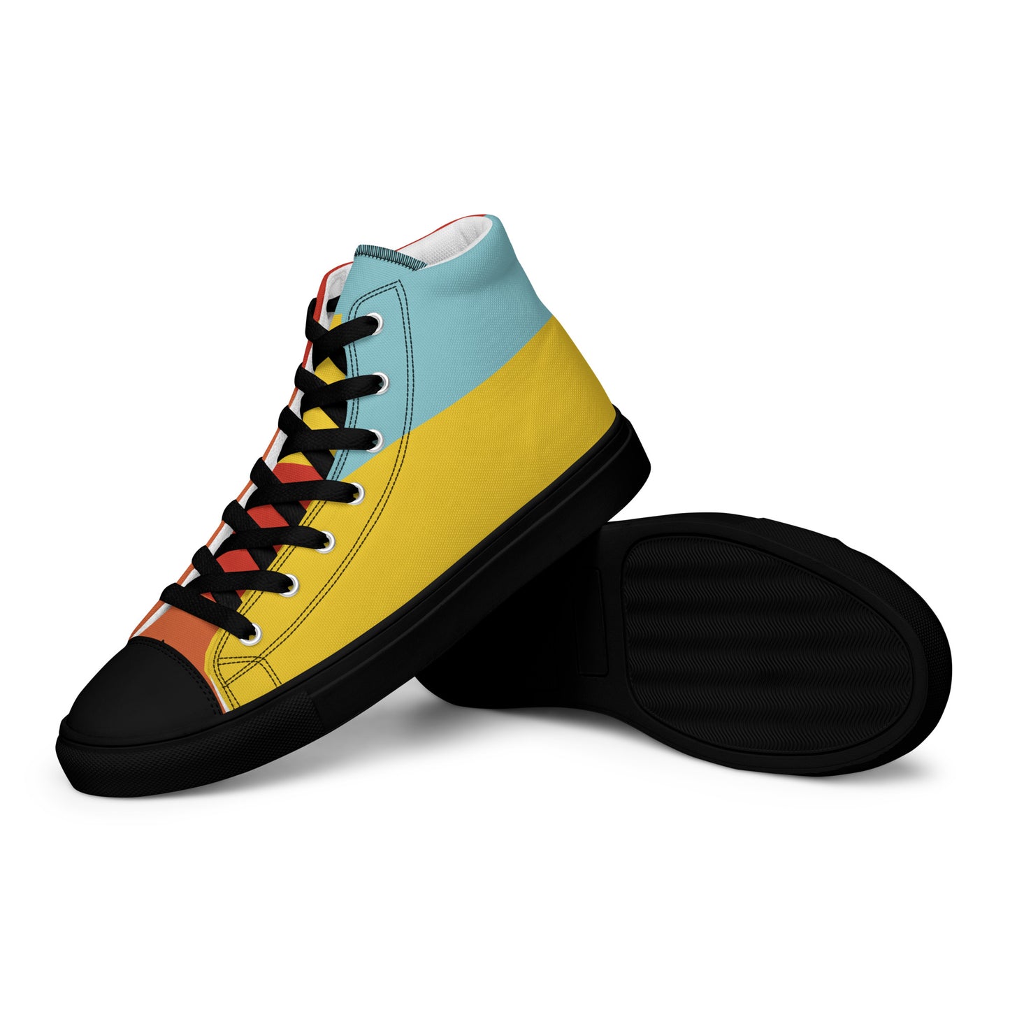 COLORFUL Men’s High Top Canvas Shoes