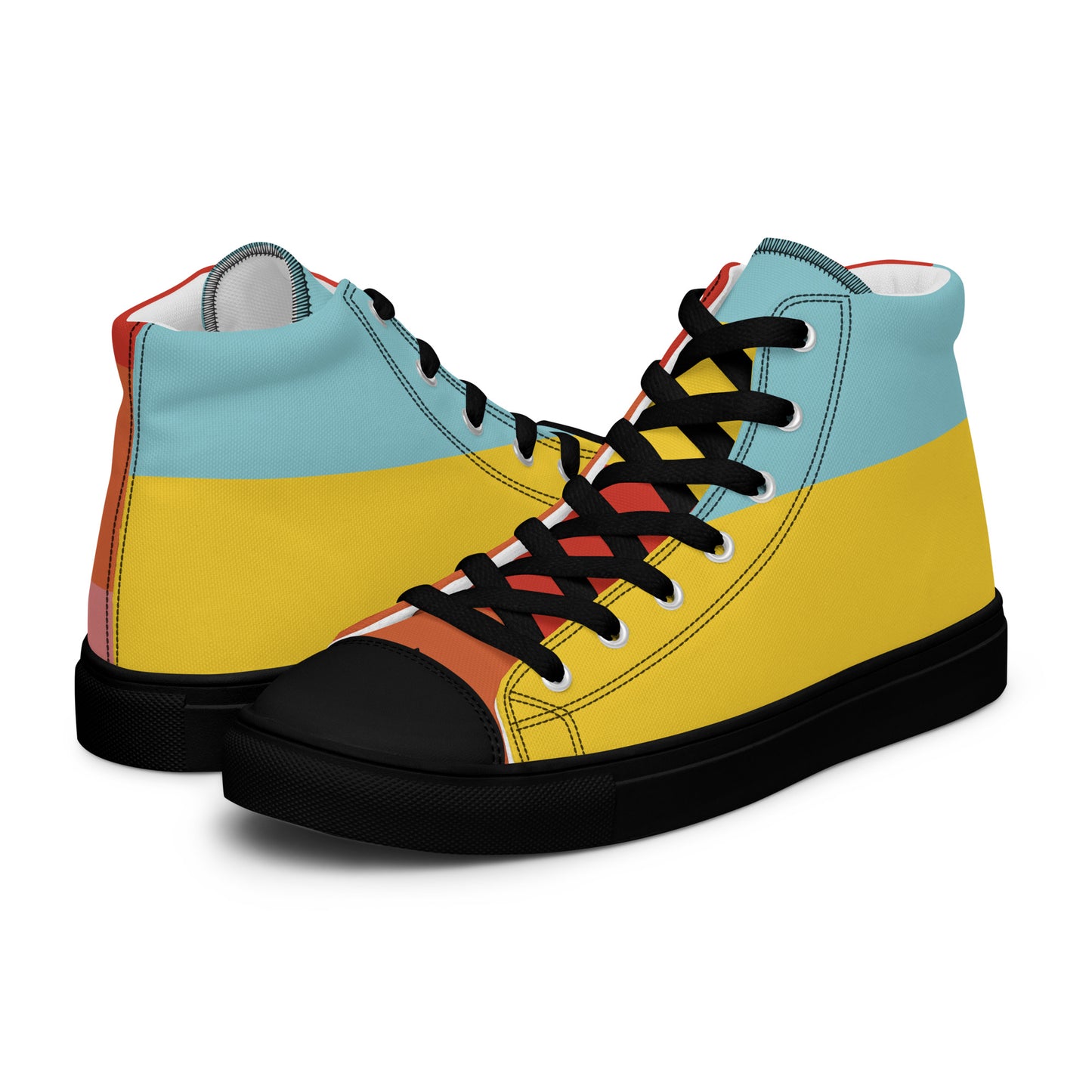 COLORFUL Men’s High Top Canvas Shoes