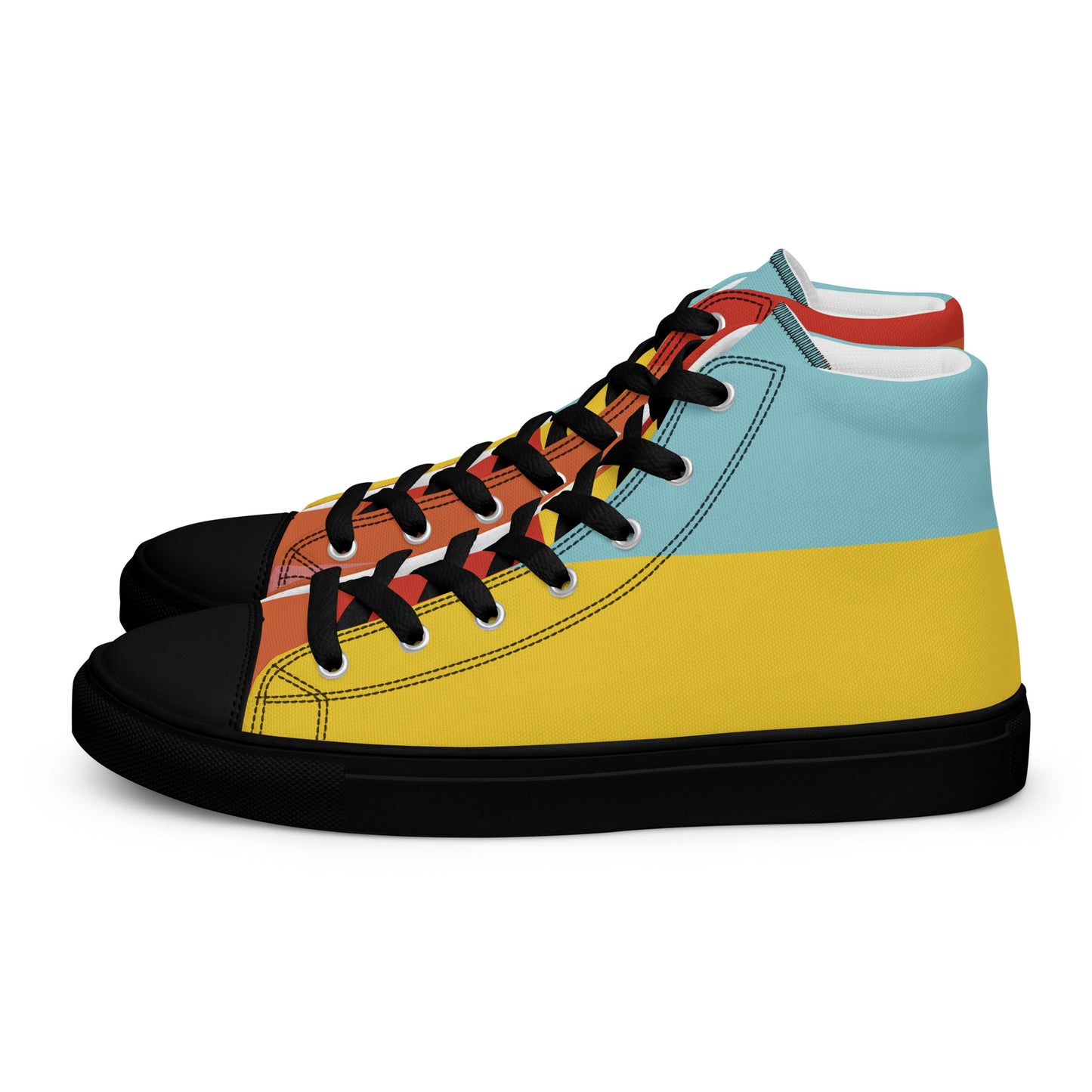 COLORFUL Men’s High Top Canvas Shoes