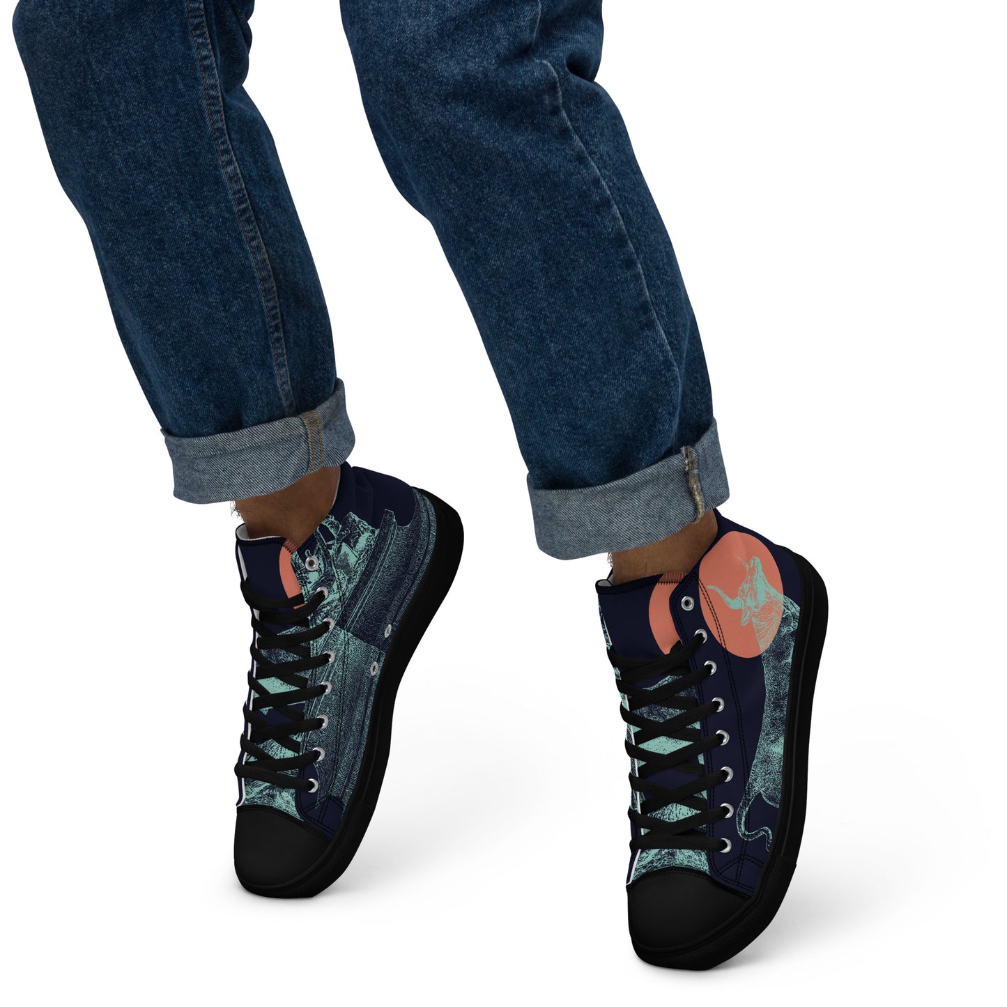 CARPE DIEM Men’s High Top Canvas Shoes