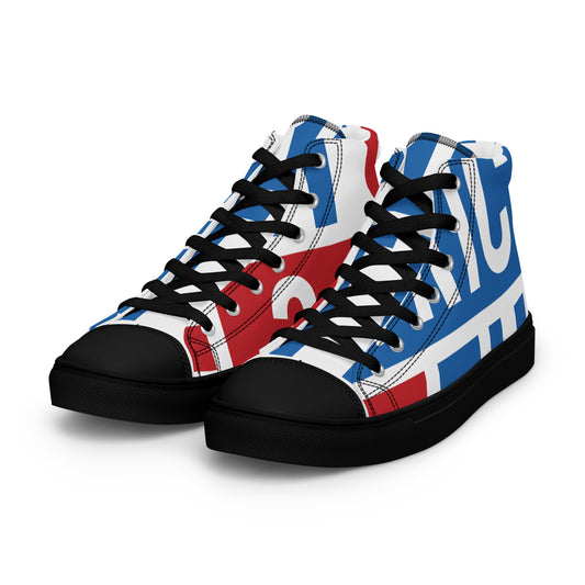 AFRICA ON THE RISE Men’s High Top Canvas Shoes