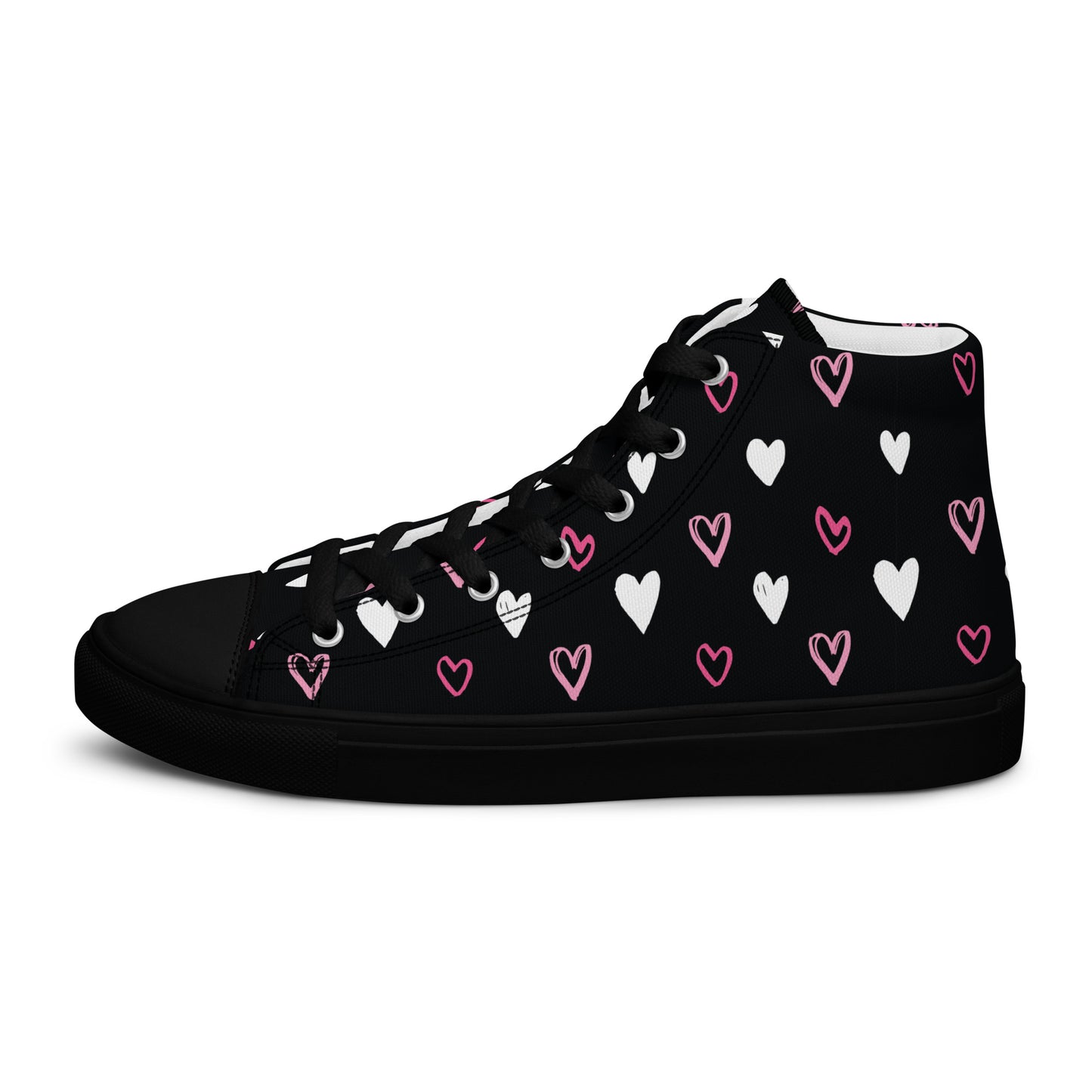 BE MY VALENTINE Men’s High Top Canvas Shoes