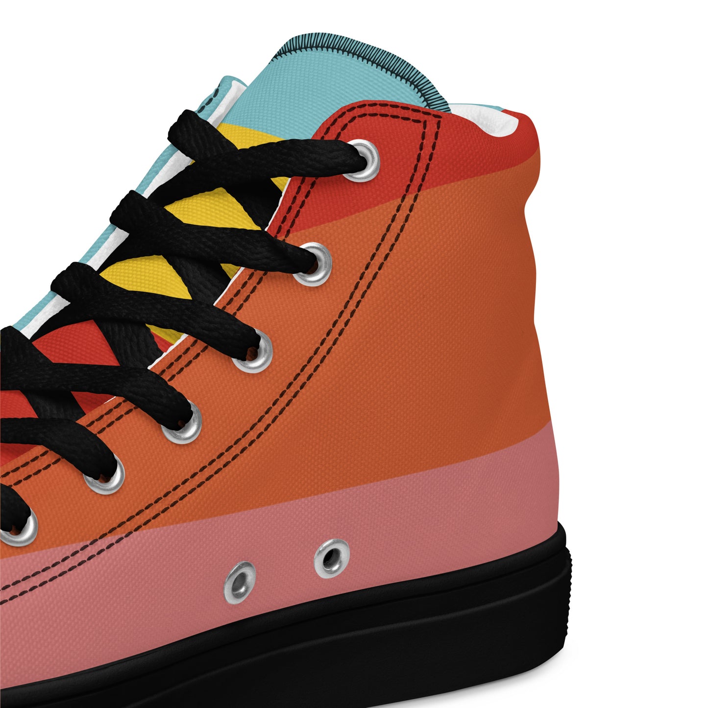 COLORFUL Men’s High Top Canvas Shoes