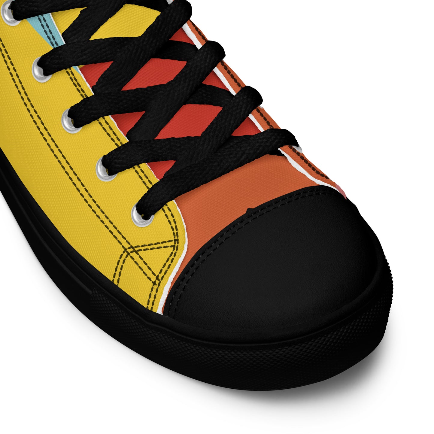 COLORFUL Men’s High Top Canvas Shoes