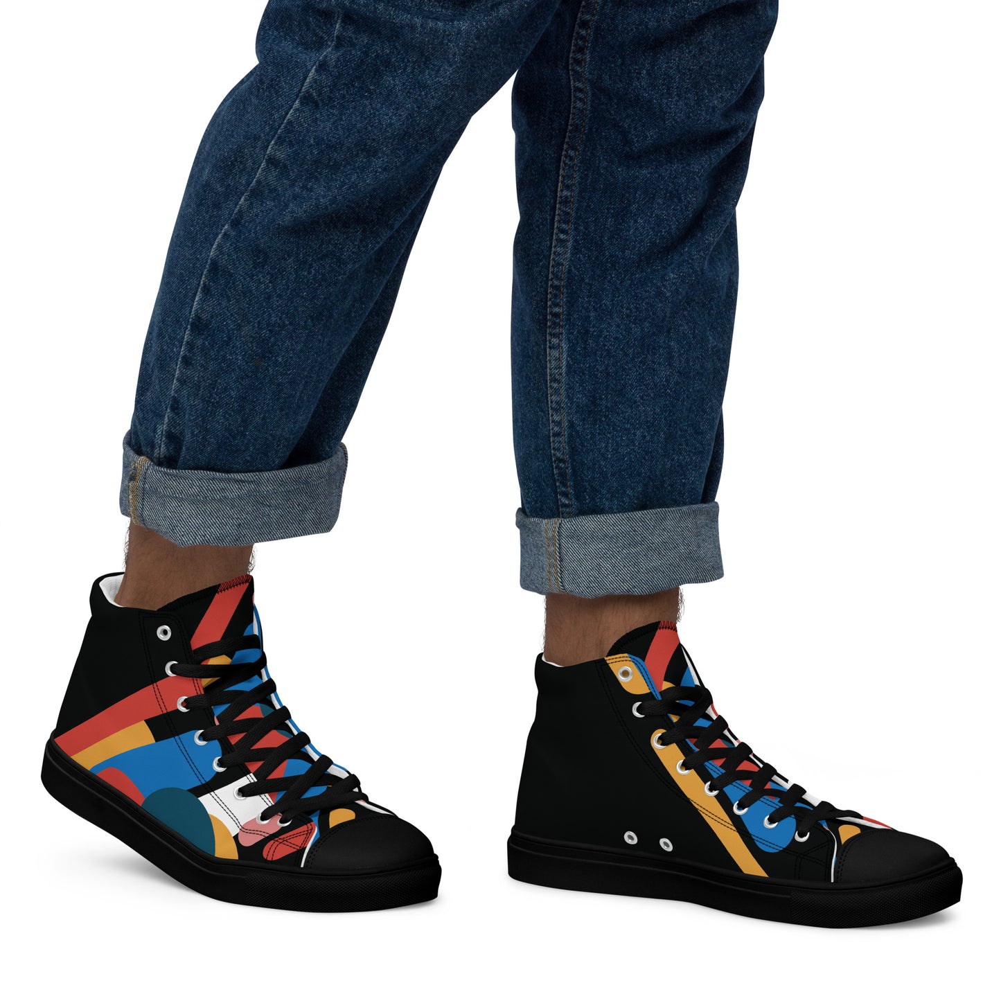 LIGHT STREAK Men’s High Top Canvas Shoes