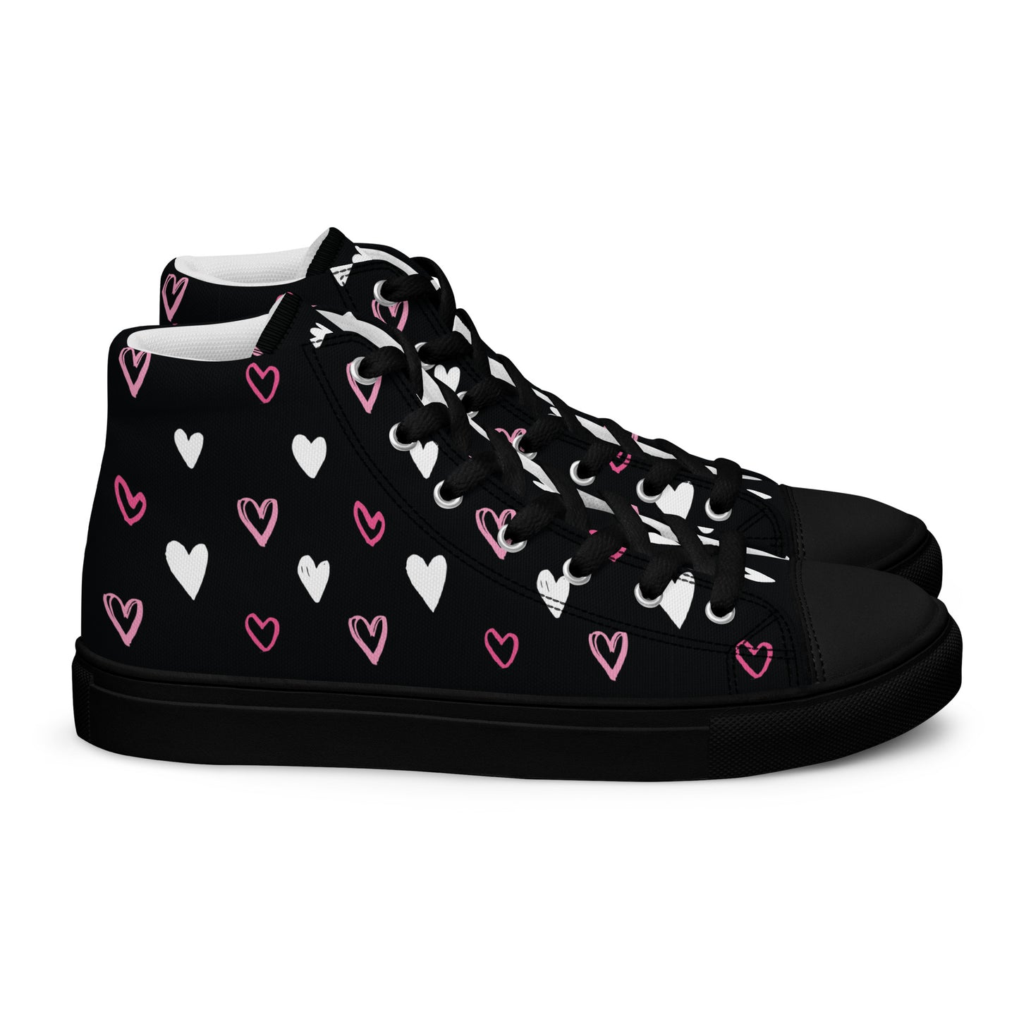 BE MY VALENTINE Men’s High Top Canvas Shoes