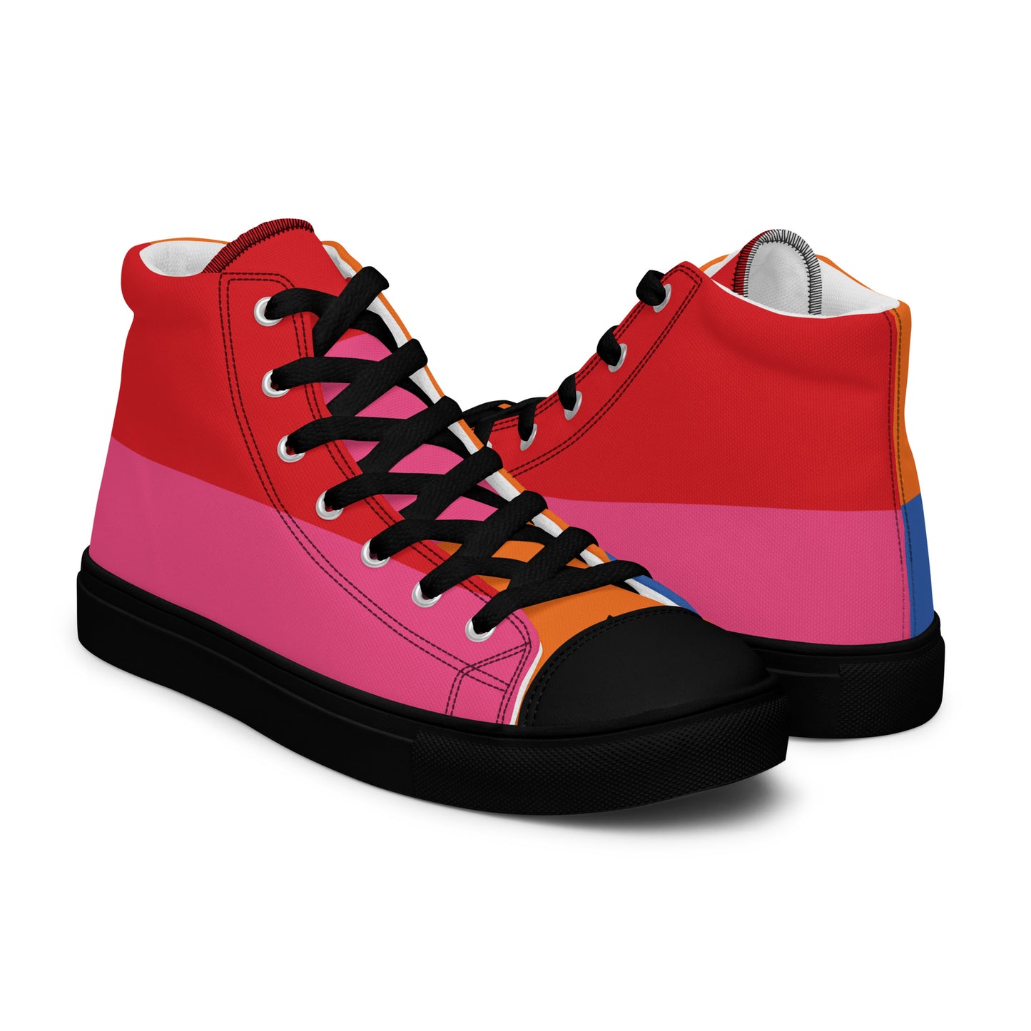 COLORFUL Men’s High Top Canvas Shoes (80's Flow)