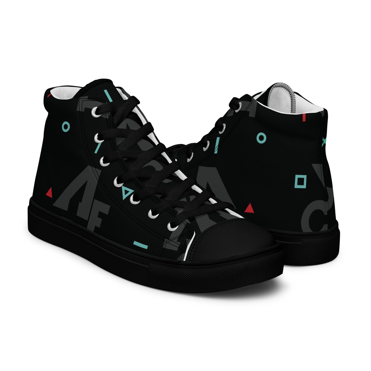 AFRICA IS THE FUTURE Men’s High Top Canvas Shoes