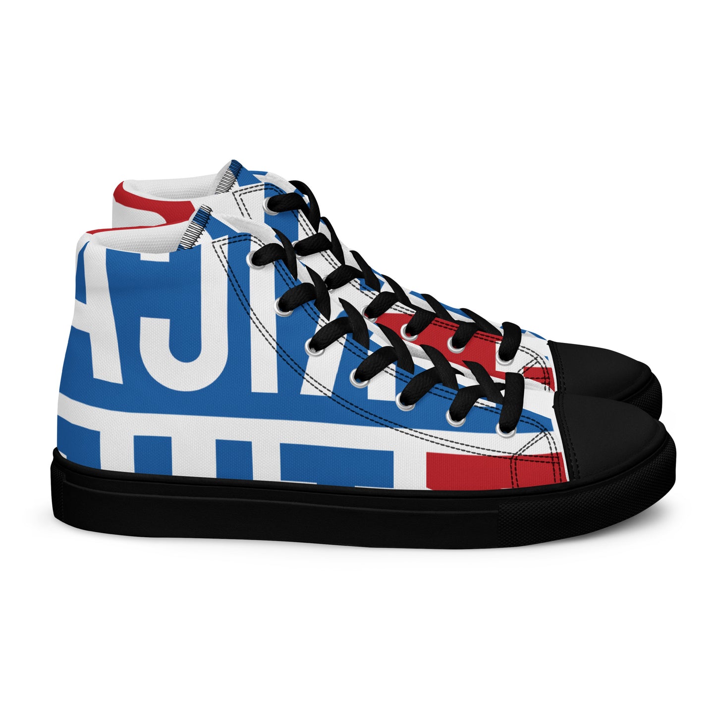 AFRICA ON THE RISE Men’s High Top Canvas Shoes