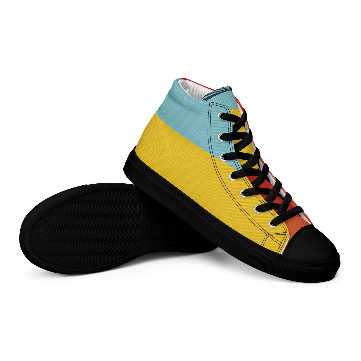 COLORFUL Men’s High Top Canvas Shoes