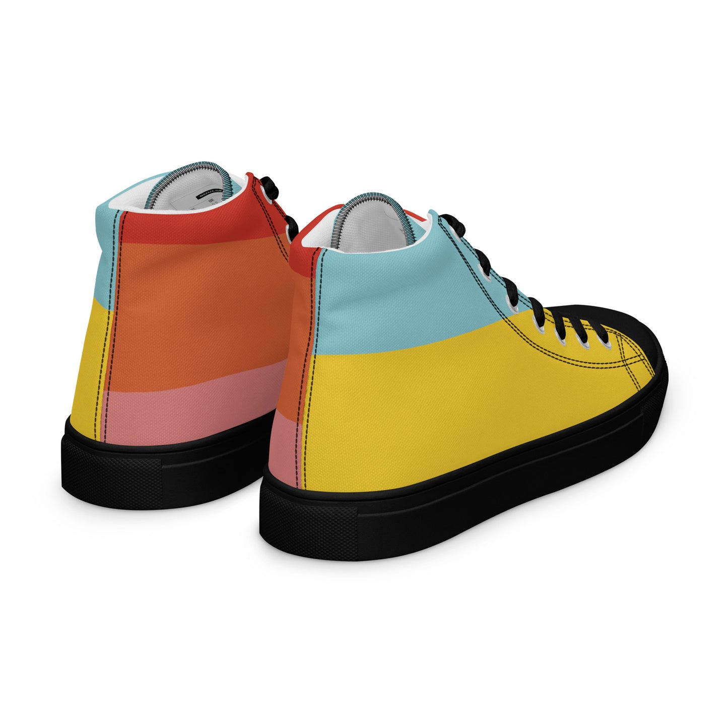 COLORFUL Men’s High Top Canvas Shoes