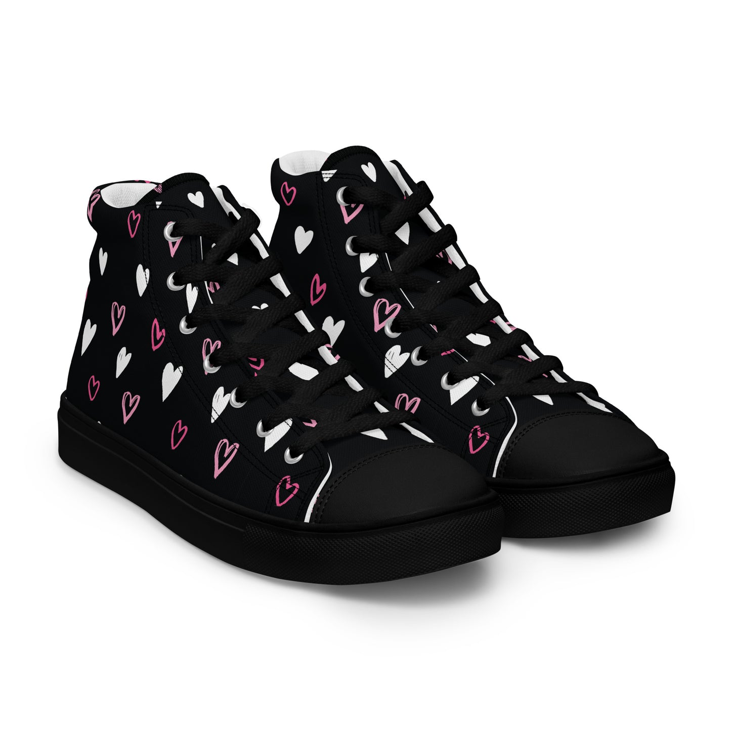 BE MY VALENTINE Men’s High Top Canvas Shoes