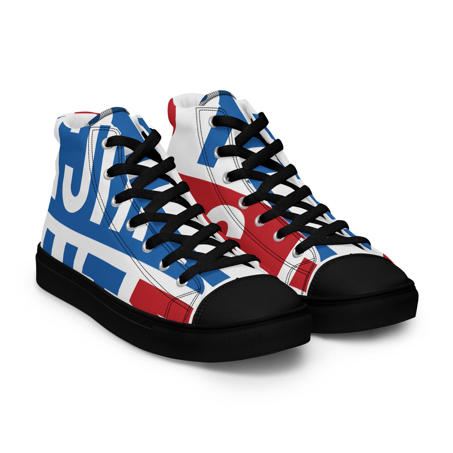 AFRICA ON THE RISE Men’s High Top Canvas Shoes