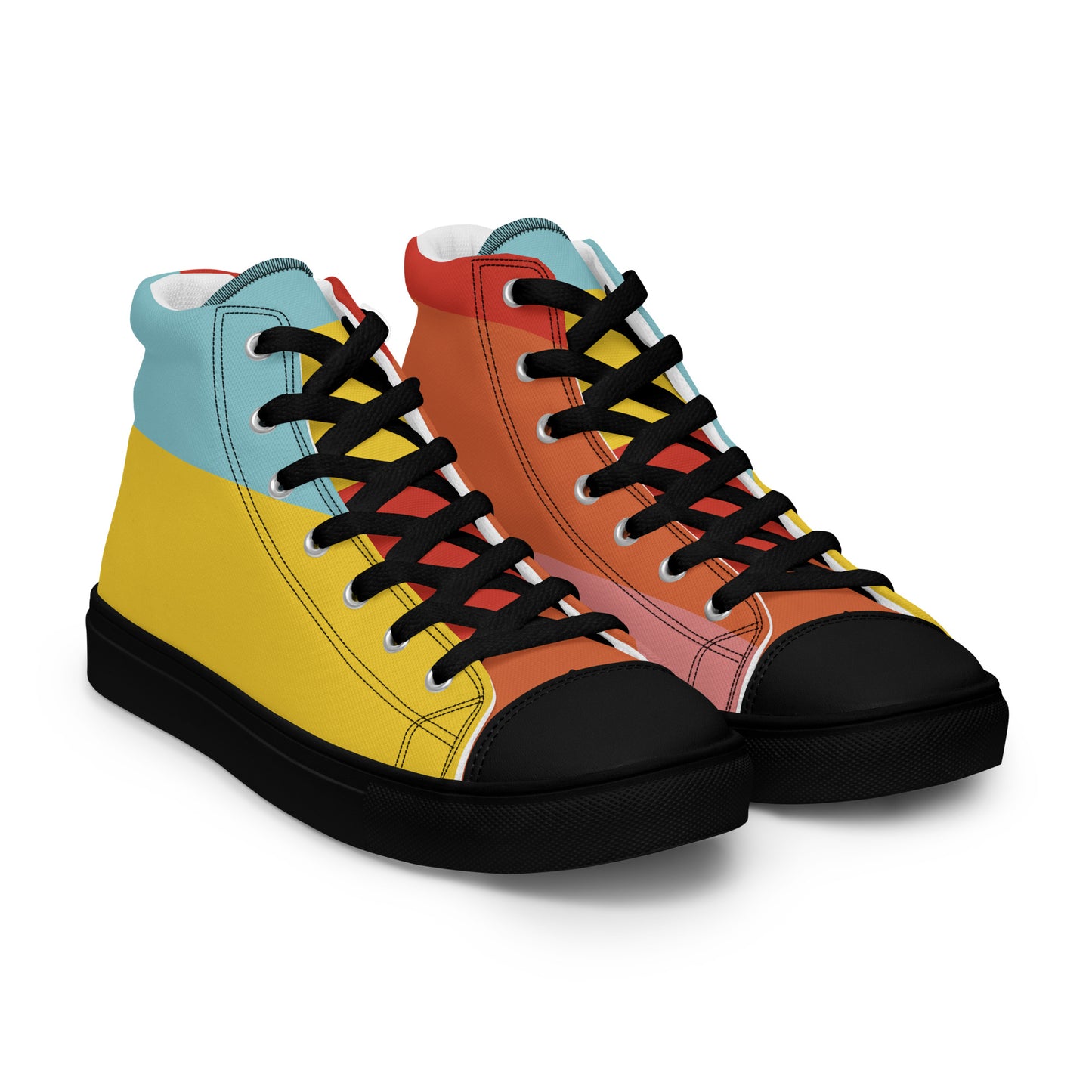 COLORFUL Men’s High Top Canvas Shoes