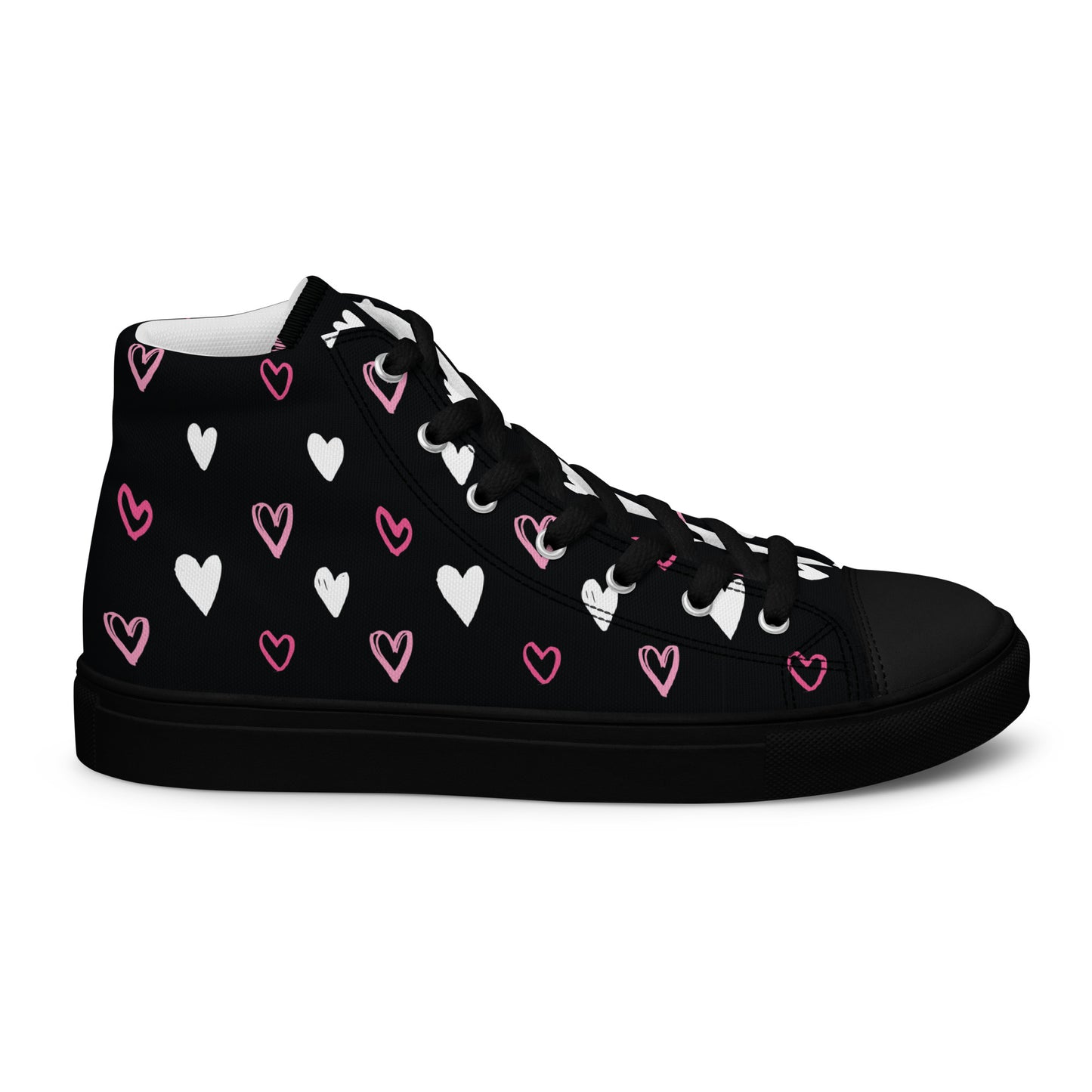 BE MY VALENTINE Men’s High Top Canvas Shoes