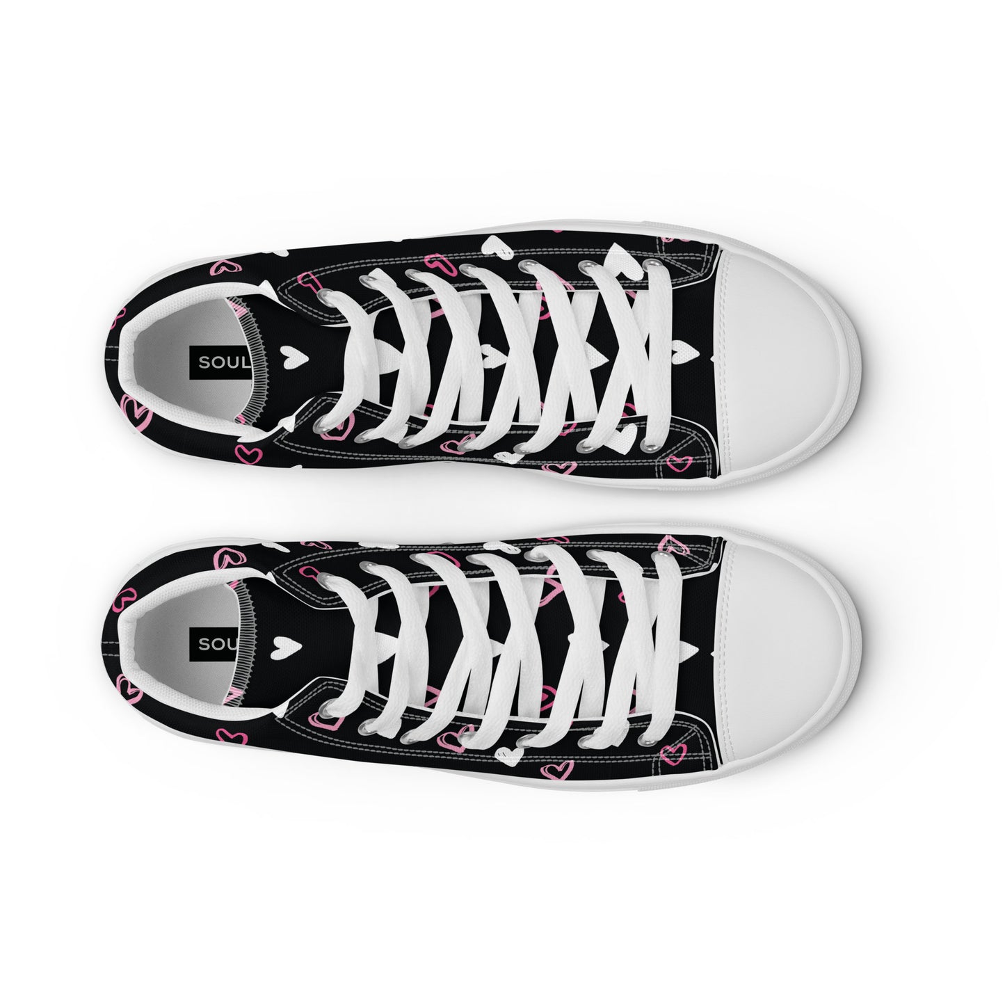 BE MY VALENTINE Men’s High Top Canvas Shoes