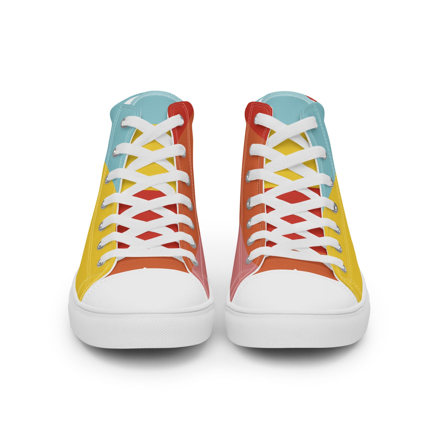 COLORFUL Men’s High Top Canvas Shoes