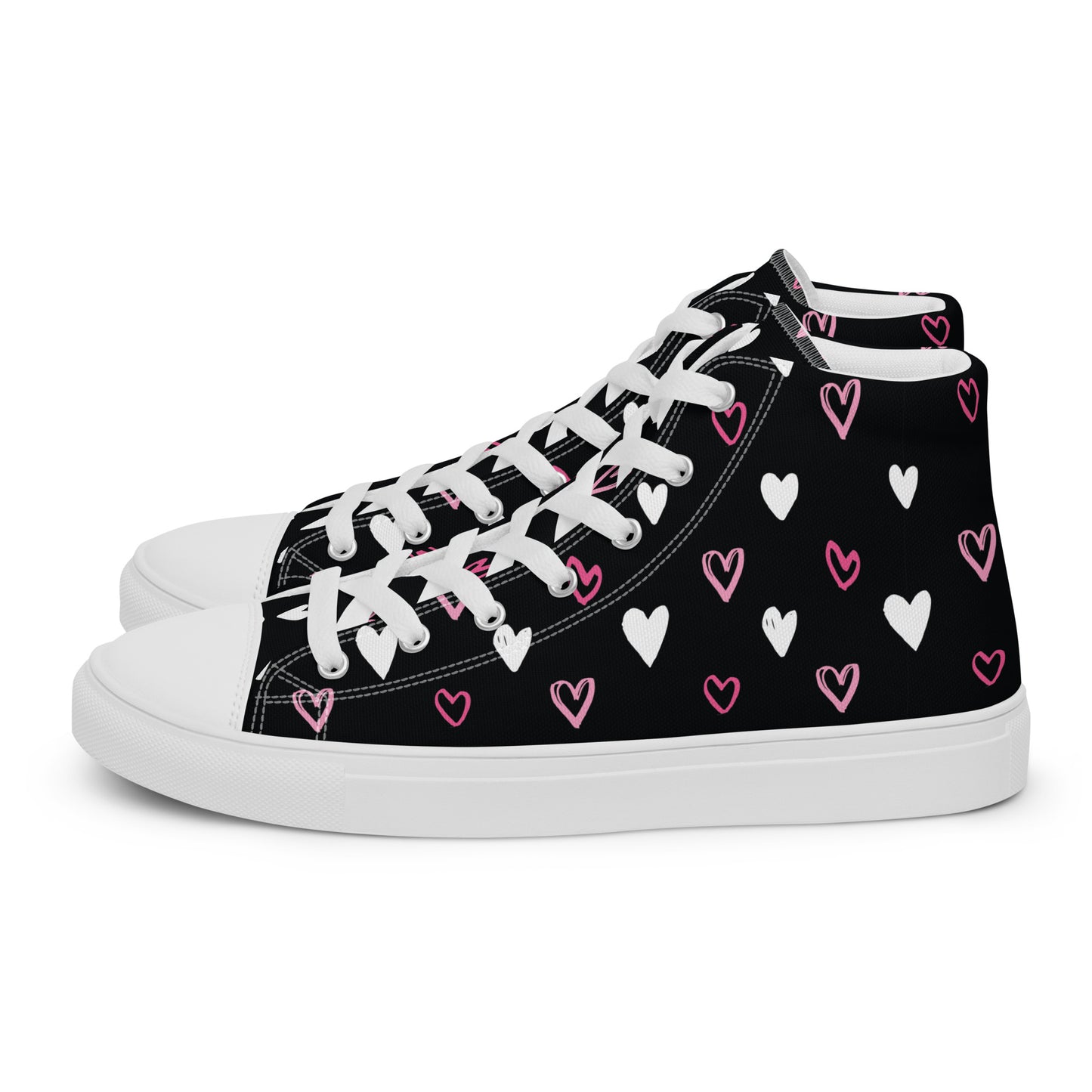 BE MY VALENTINE Men’s High Top Canvas Shoes