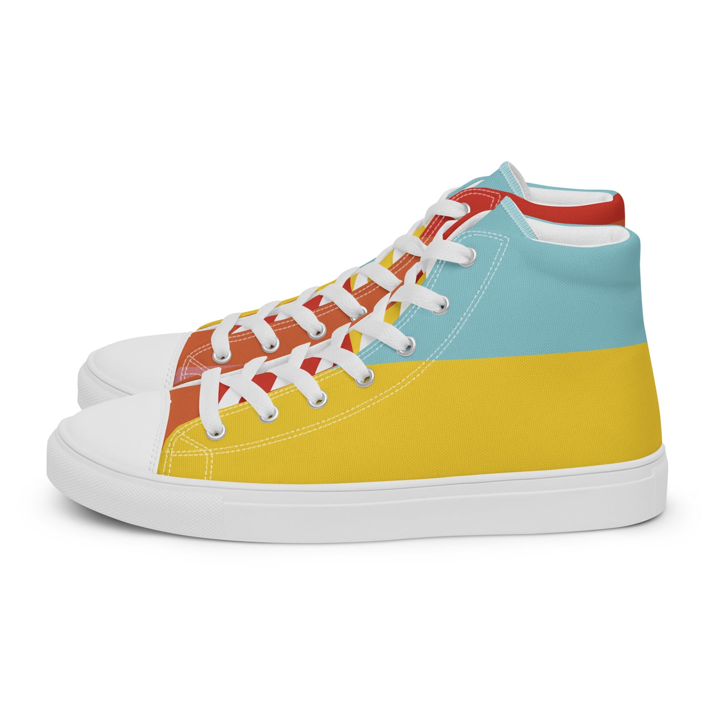 COLORFUL Men’s High Top Canvas Shoes