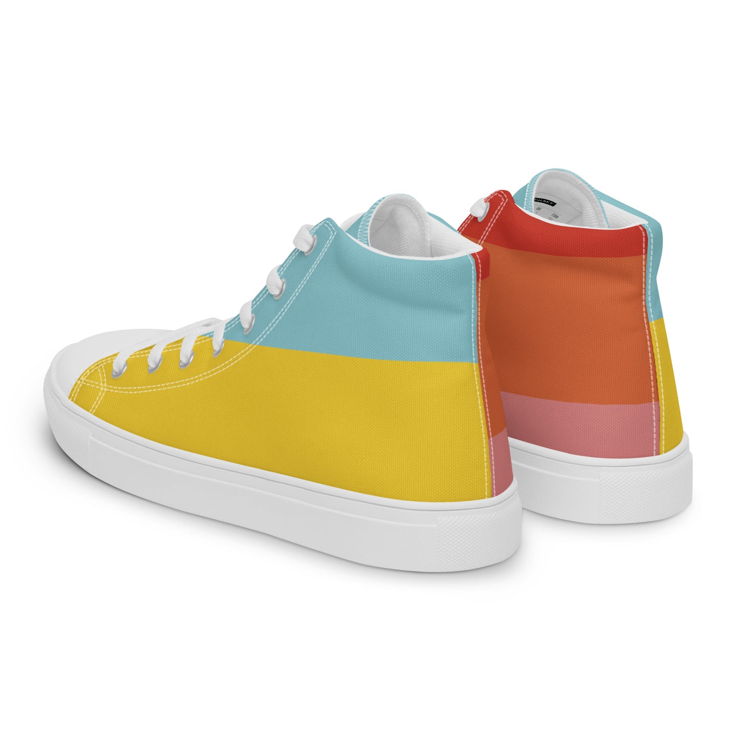 COLORFUL Men’s High Top Canvas Shoes