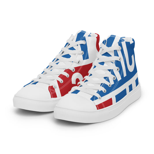 AFRICA ON THE RISE Men’s High Top Canvas Shoes