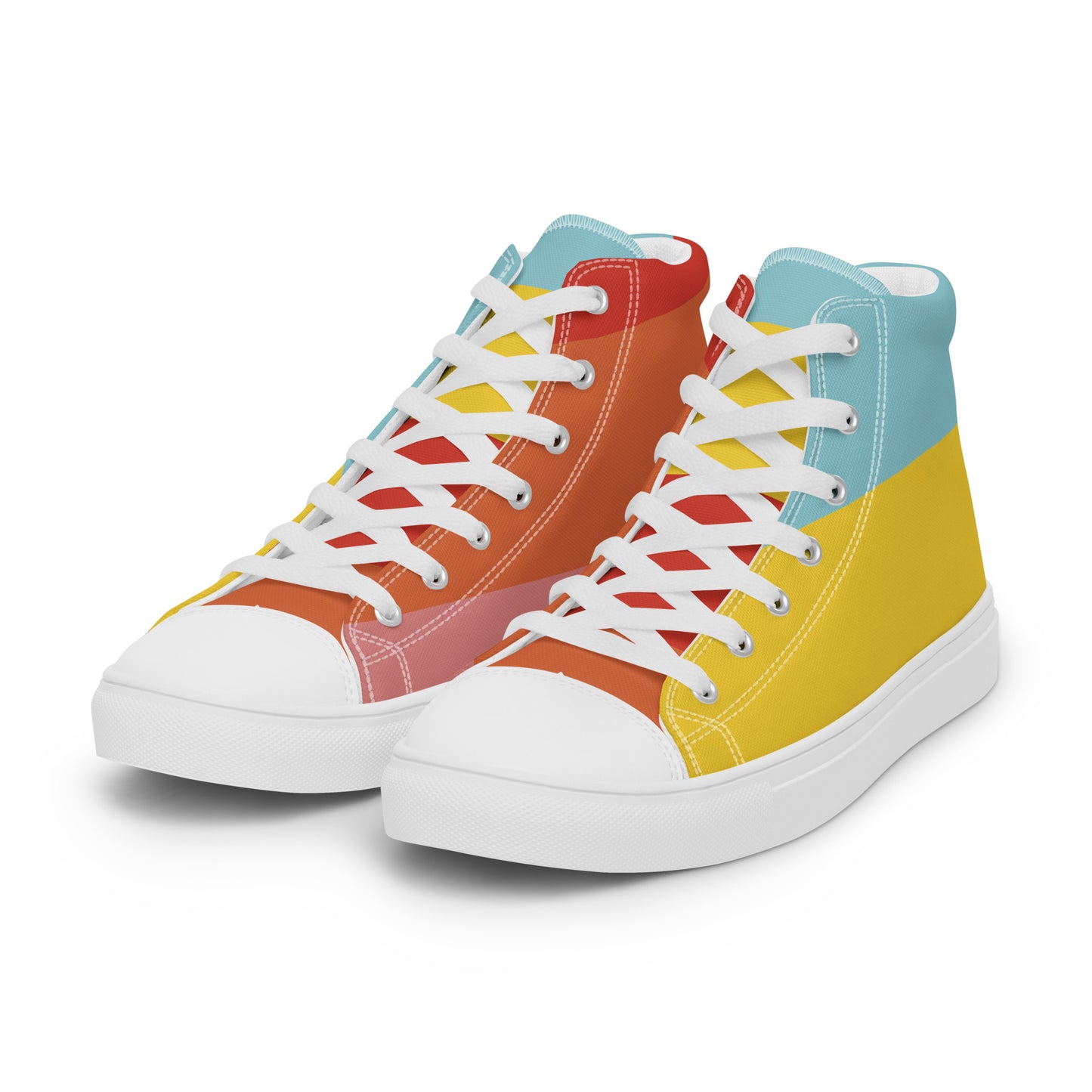 COLORFUL Men’s High Top Canvas Shoes