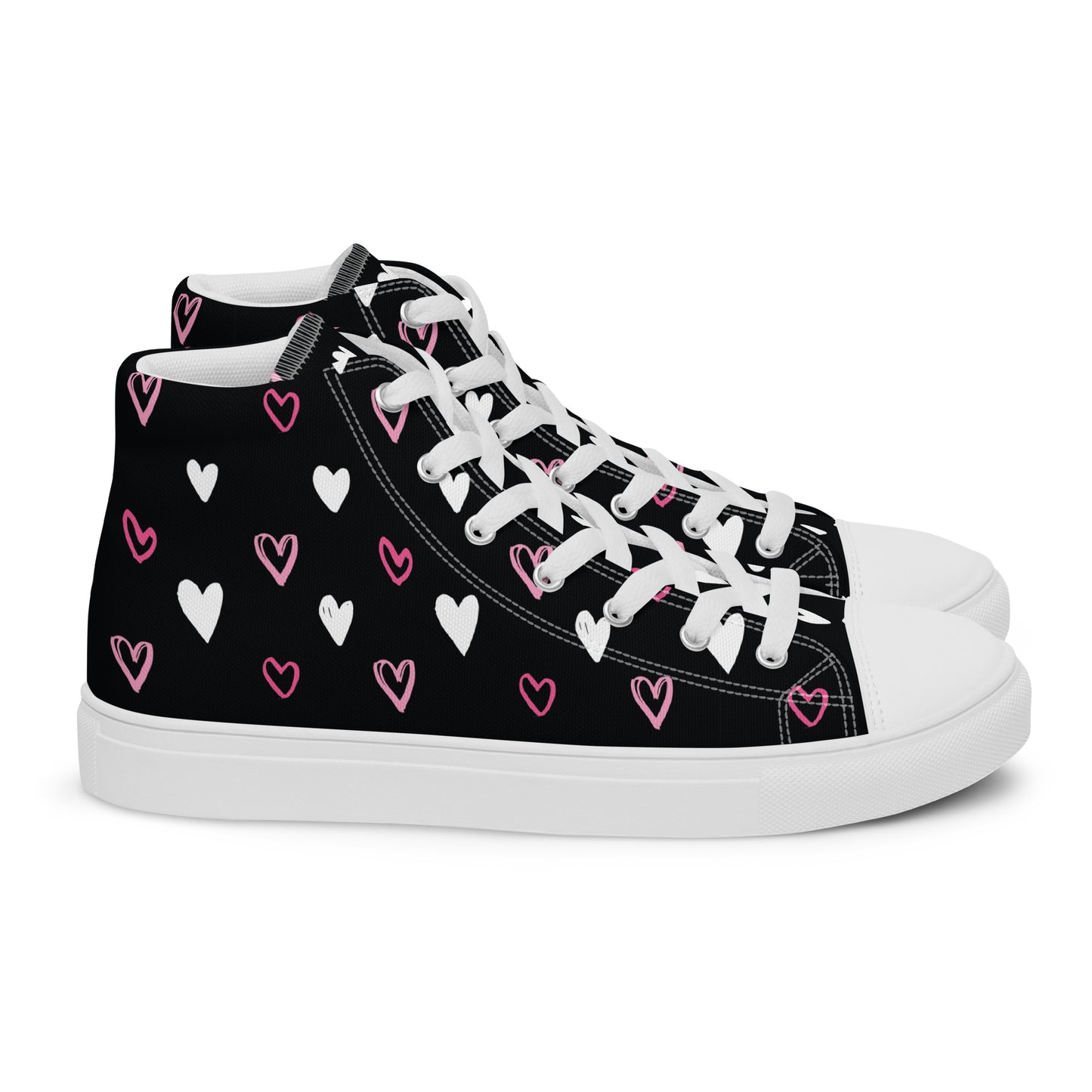 BE MY VALENTINE Men’s High Top Canvas Shoes