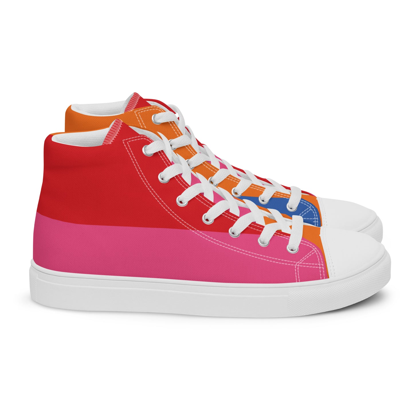 COLORFUL Men’s High Top Canvas Shoes (80's Flow)