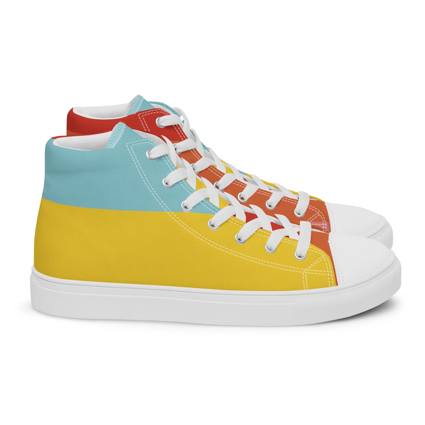 COLORFUL Men’s High Top Canvas Shoes