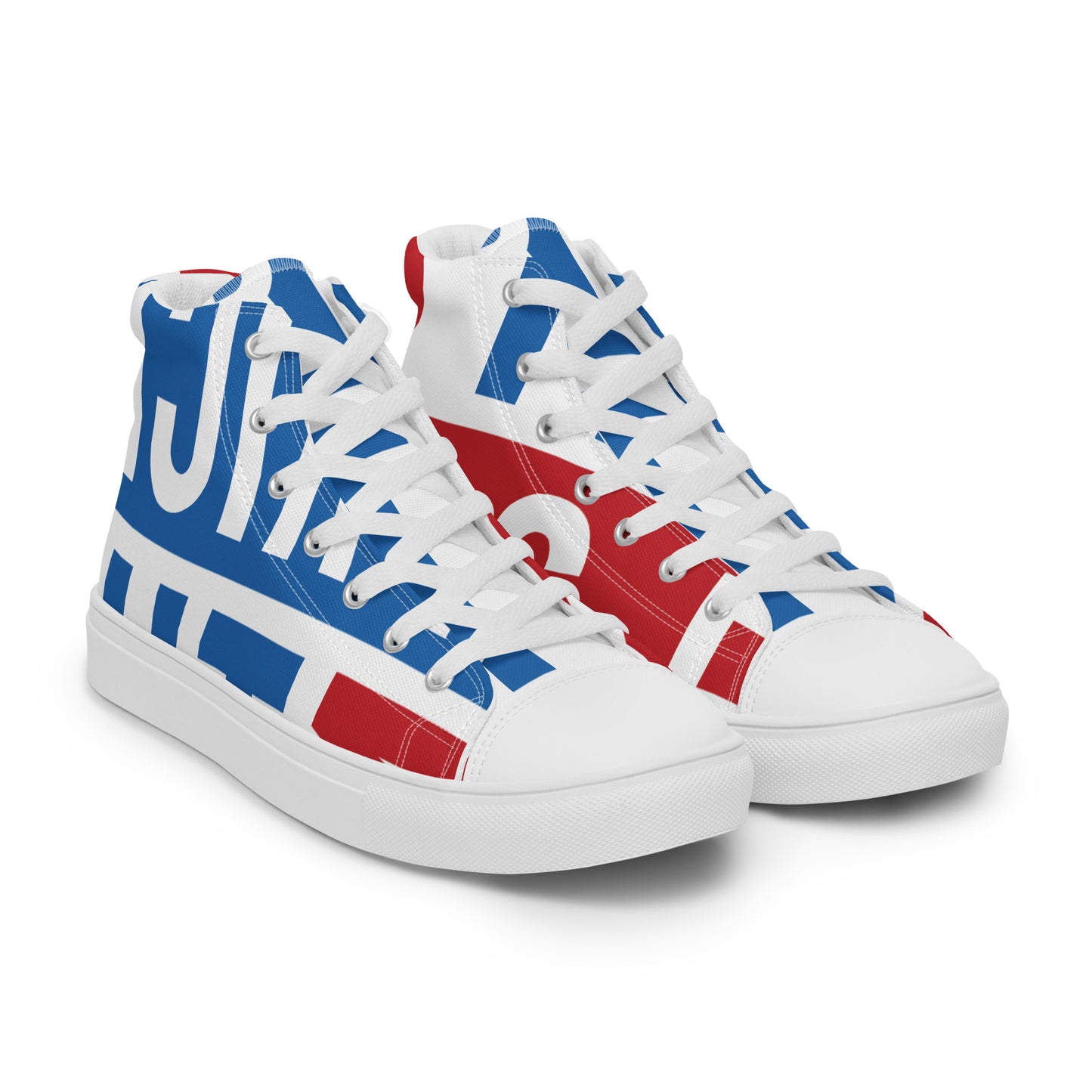 AFRICA ON THE RISE Men’s High Top Canvas Shoes