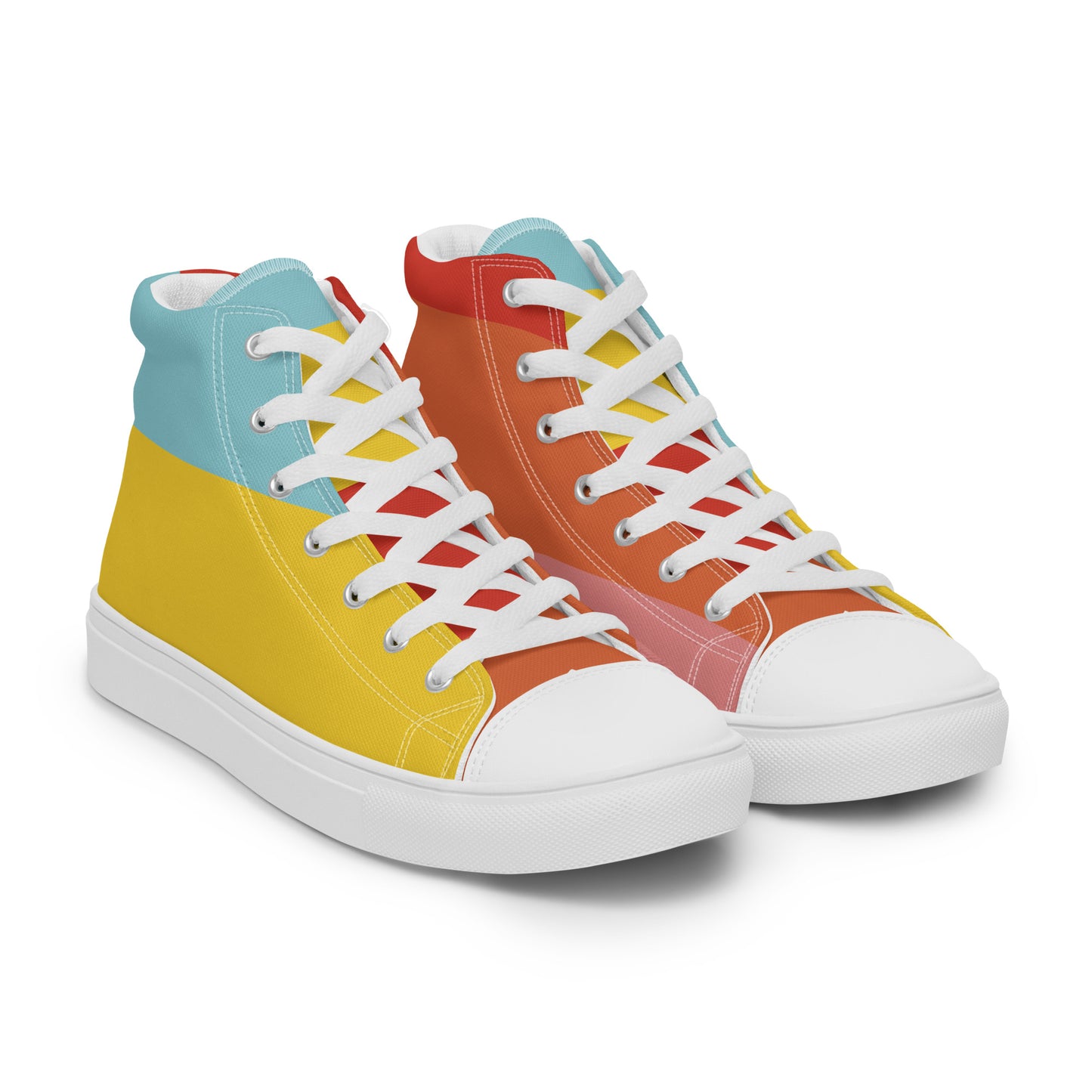 COLORFUL Men’s High Top Canvas Shoes