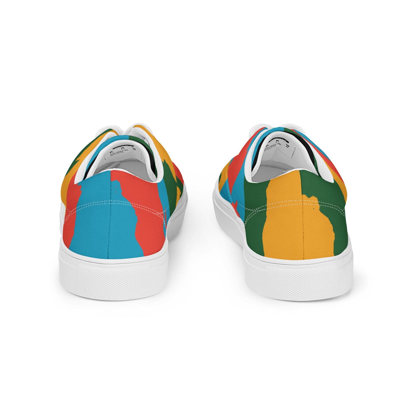 AFRICA WARHOL Men’s Lace-Up Canvas Shoes (Bright)