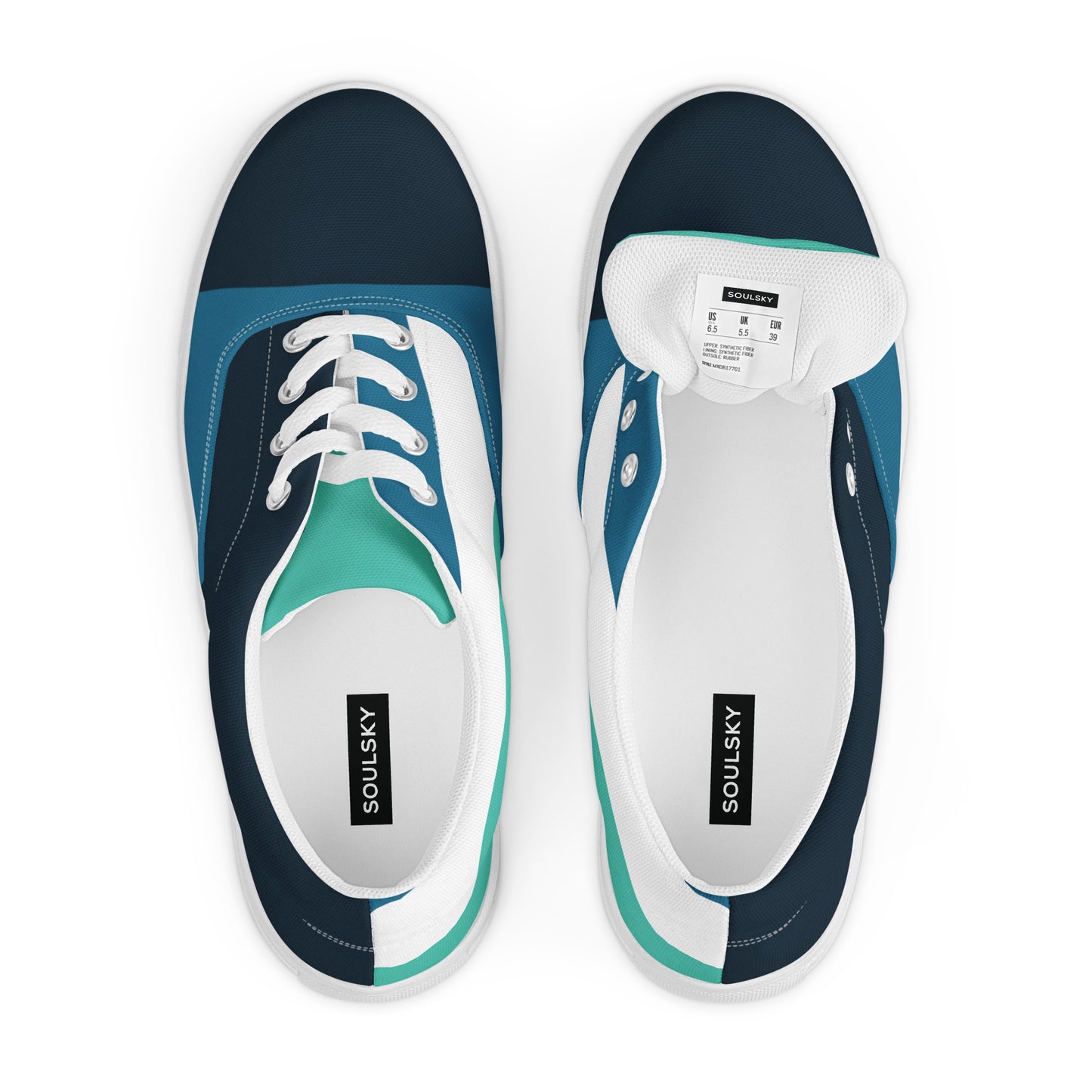 OCEAN DEPTHS Men’s Lace-Up Canvas Shoes