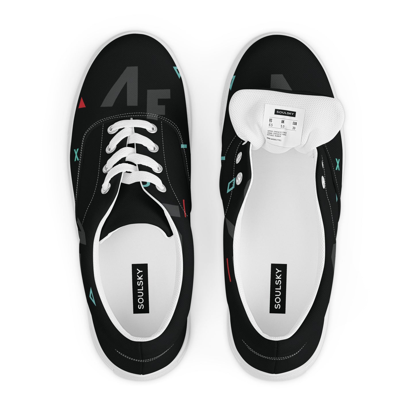 AFRICA IS THE FUTURE Men’s Lace-Up Canvas Shoes - SOULSKY 