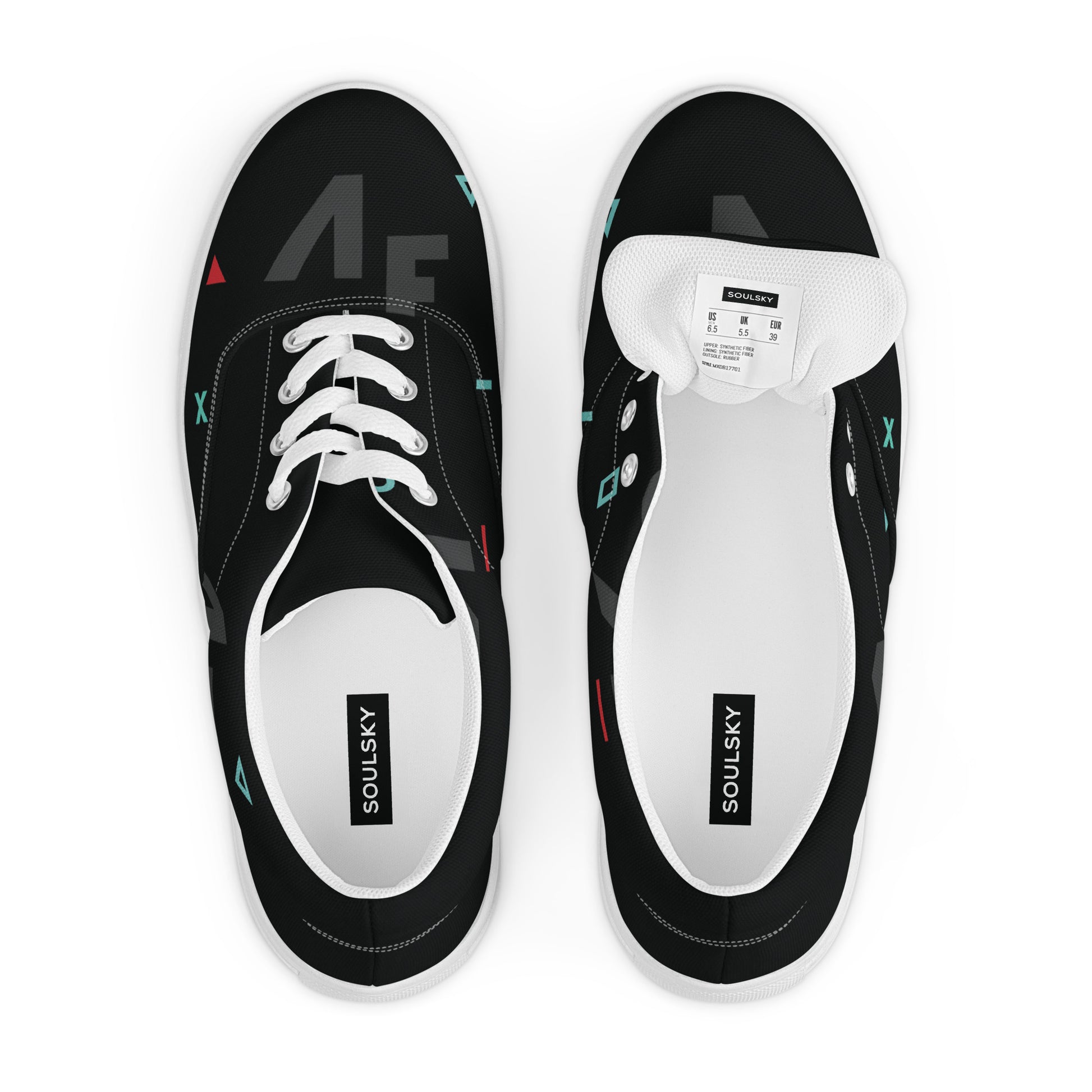 AFRICA IS THE FUTURE Men’s Lace-Up Canvas Shoes - SOULSKY 