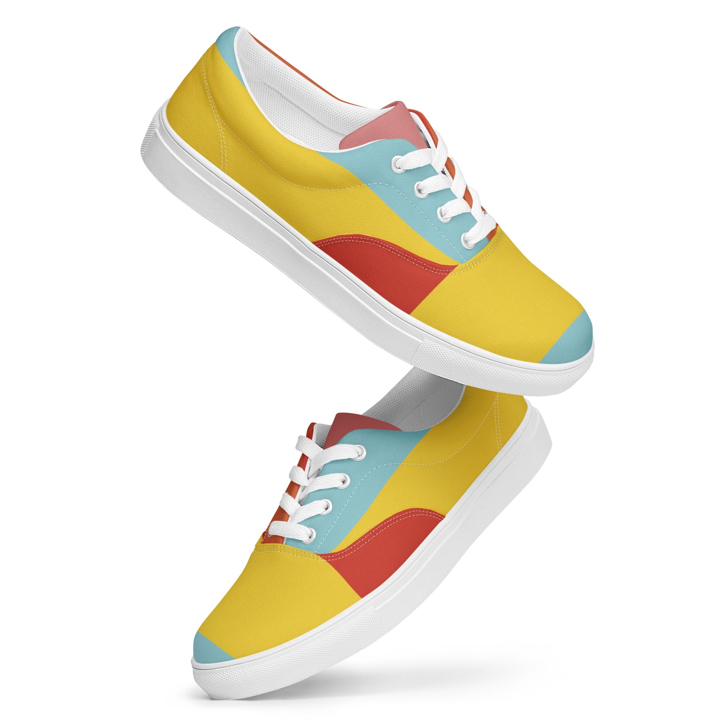 COLORFUL Men’s Lace-Up Canvas Shoes