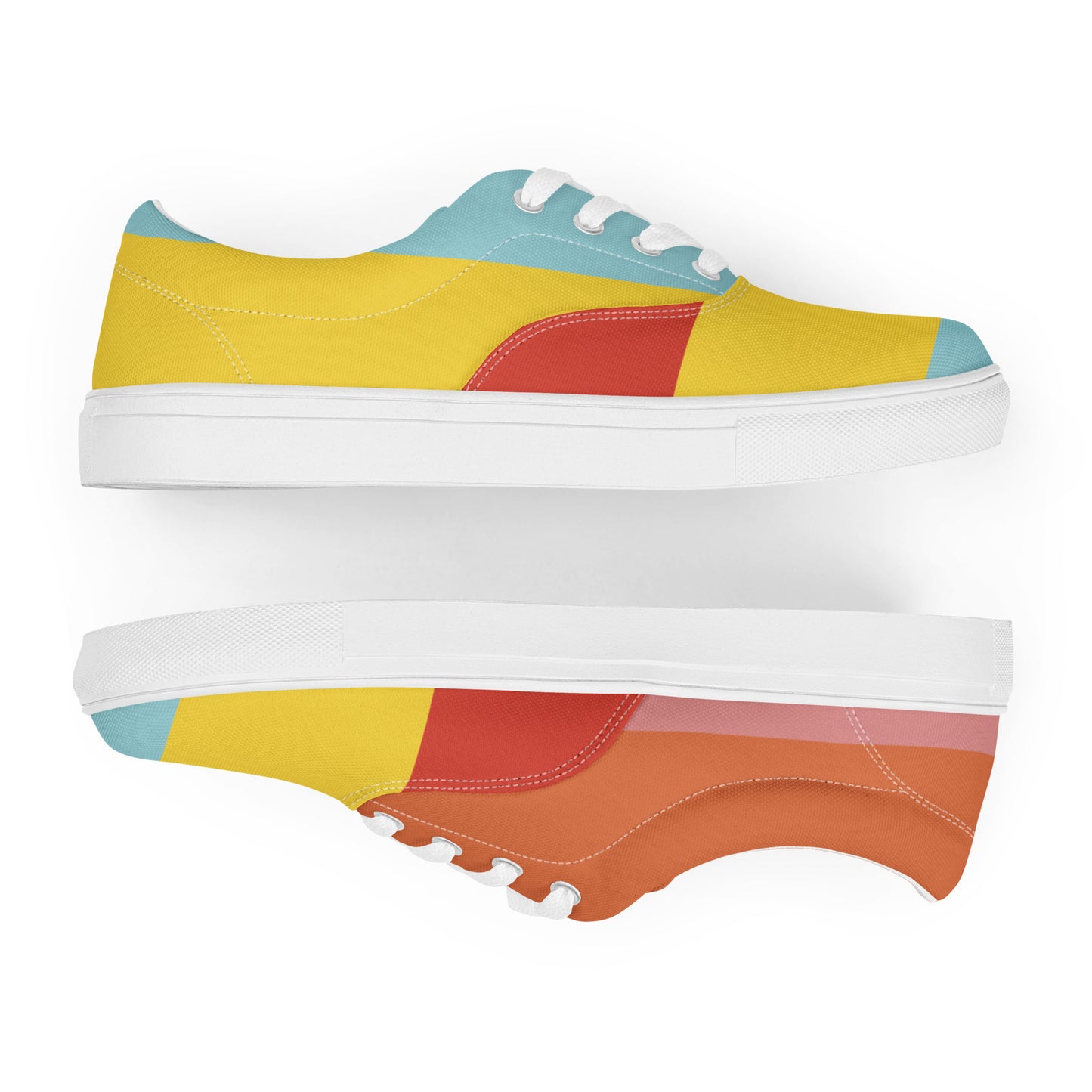 COLORFUL Men’s Lace-Up Canvas Shoes