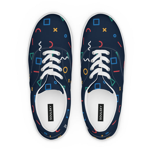 COSMIC Men’s Lace-Up Canvas Shoes