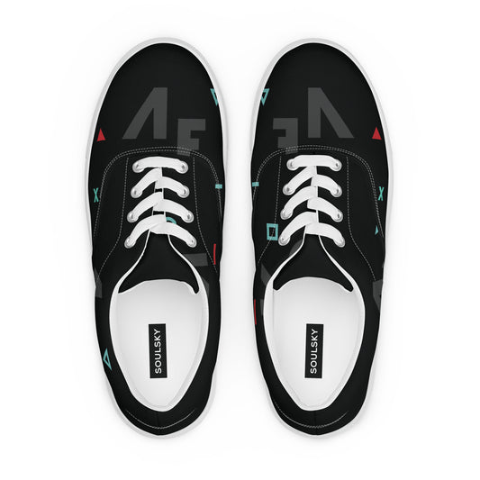 AFRICA IS THE FUTURE Men’s Lace-Up Canvas Shoes - SOULSKY 